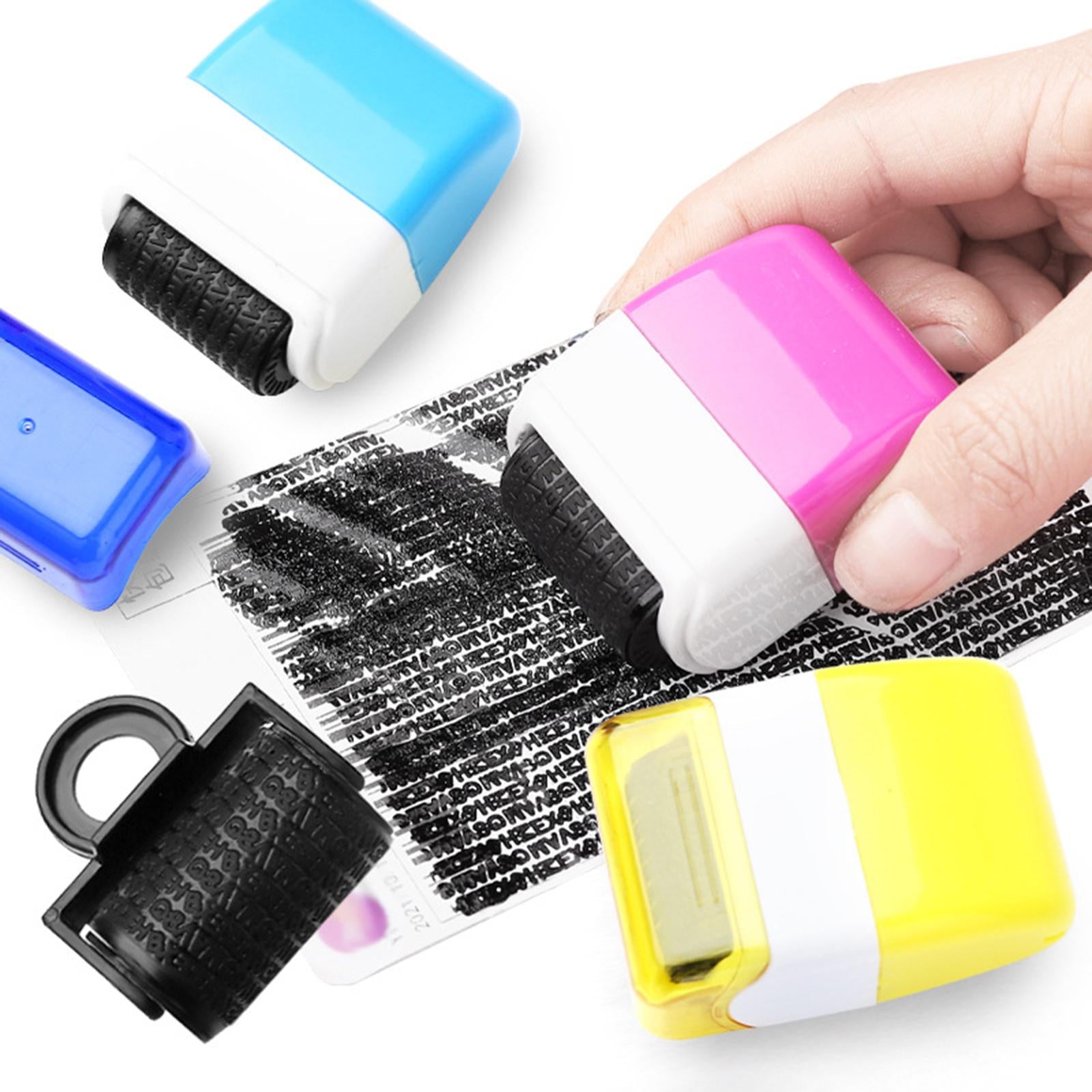 Protection Privacy Data Roller Stamp Seal Defend ID Information Security Yellow