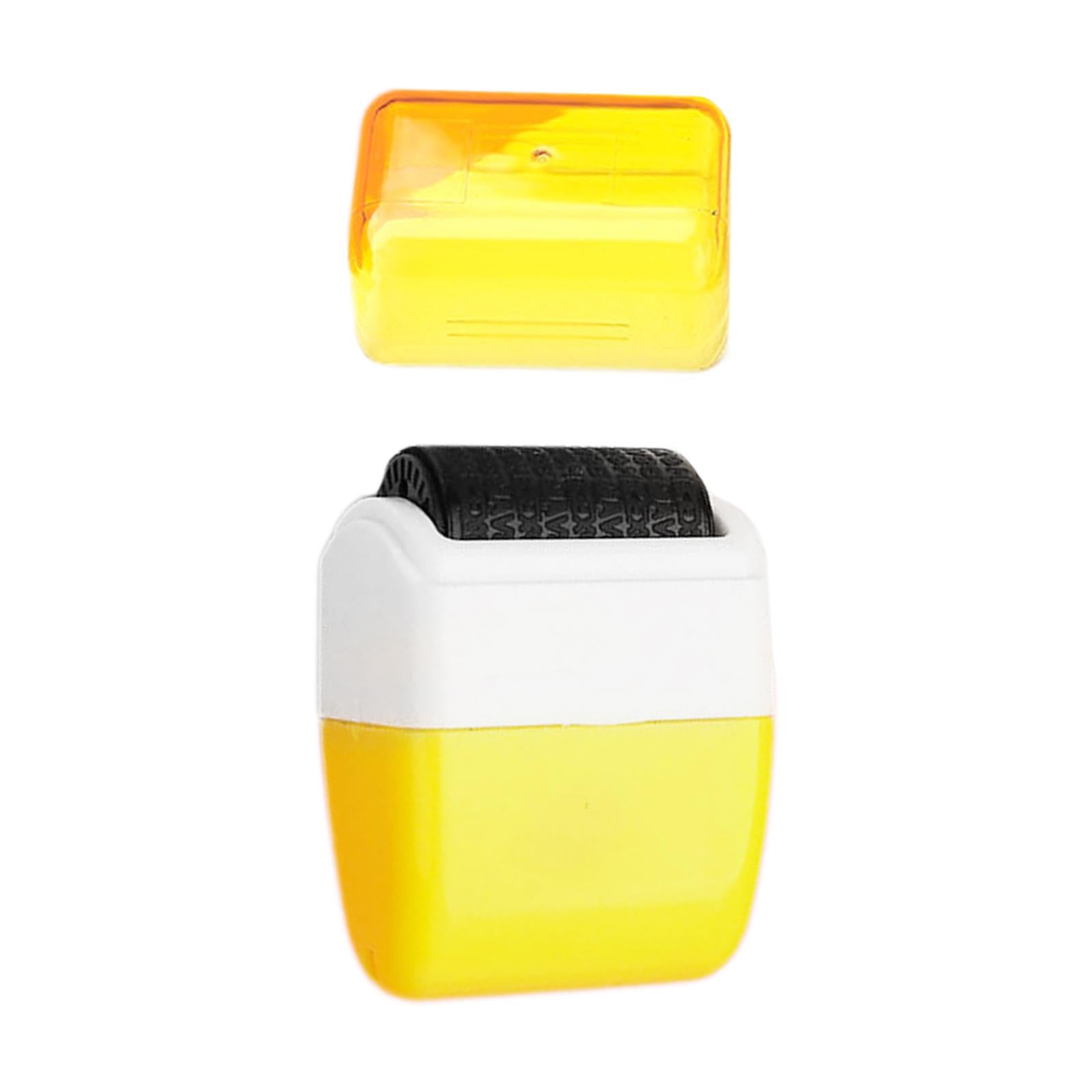 Protection Privacy Data Roller Stamp Seal Defend ID Information Security Yellow