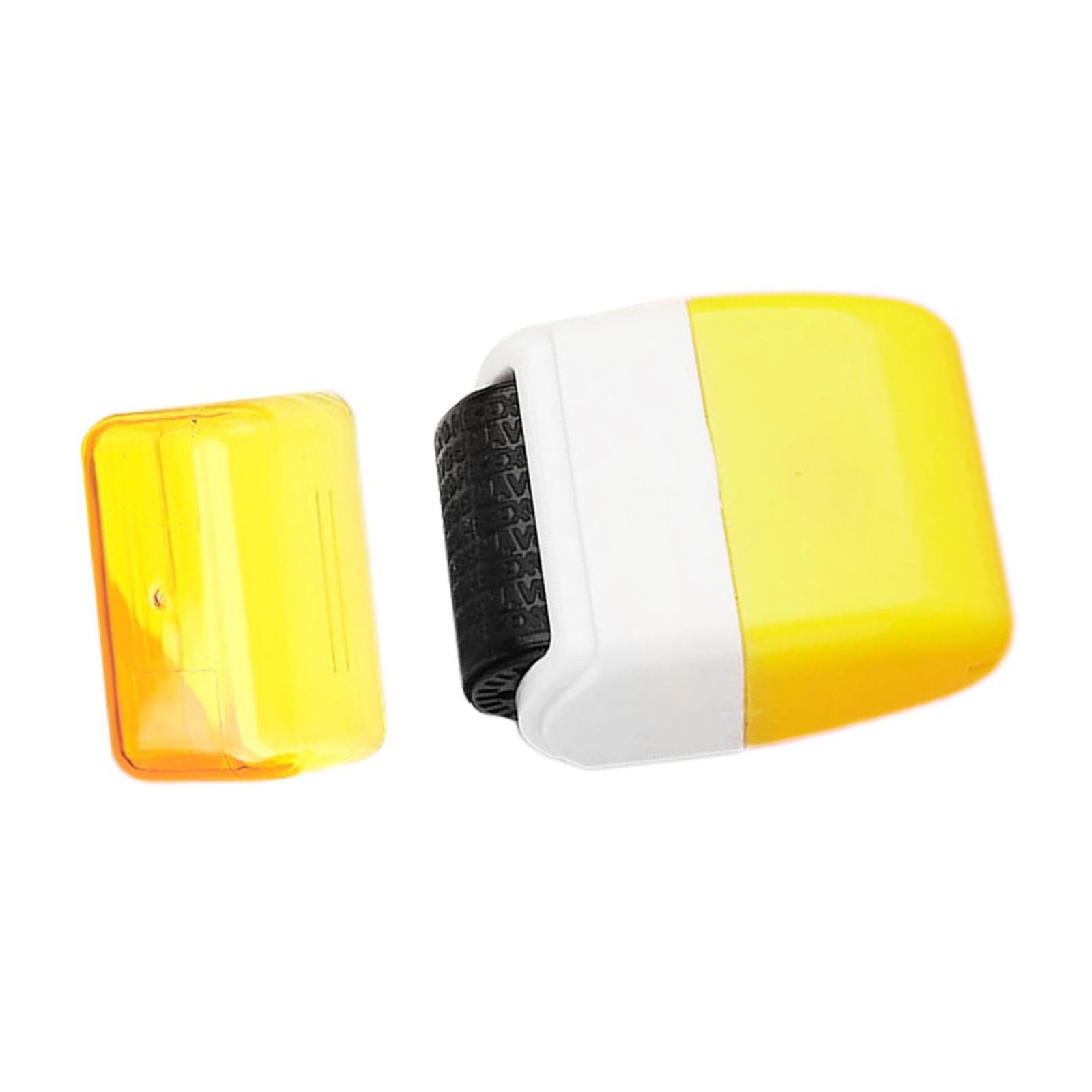 Protection Privacy Data Roller Stamp Seal Defend ID Information Security Yellow