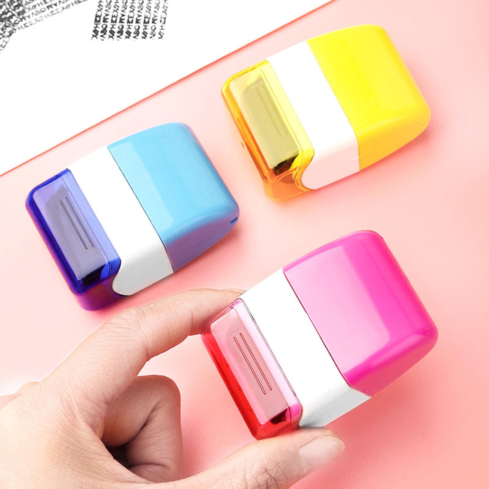 Protection Privacy Data Roller Stamp Seal Defend ID Information Security Pink