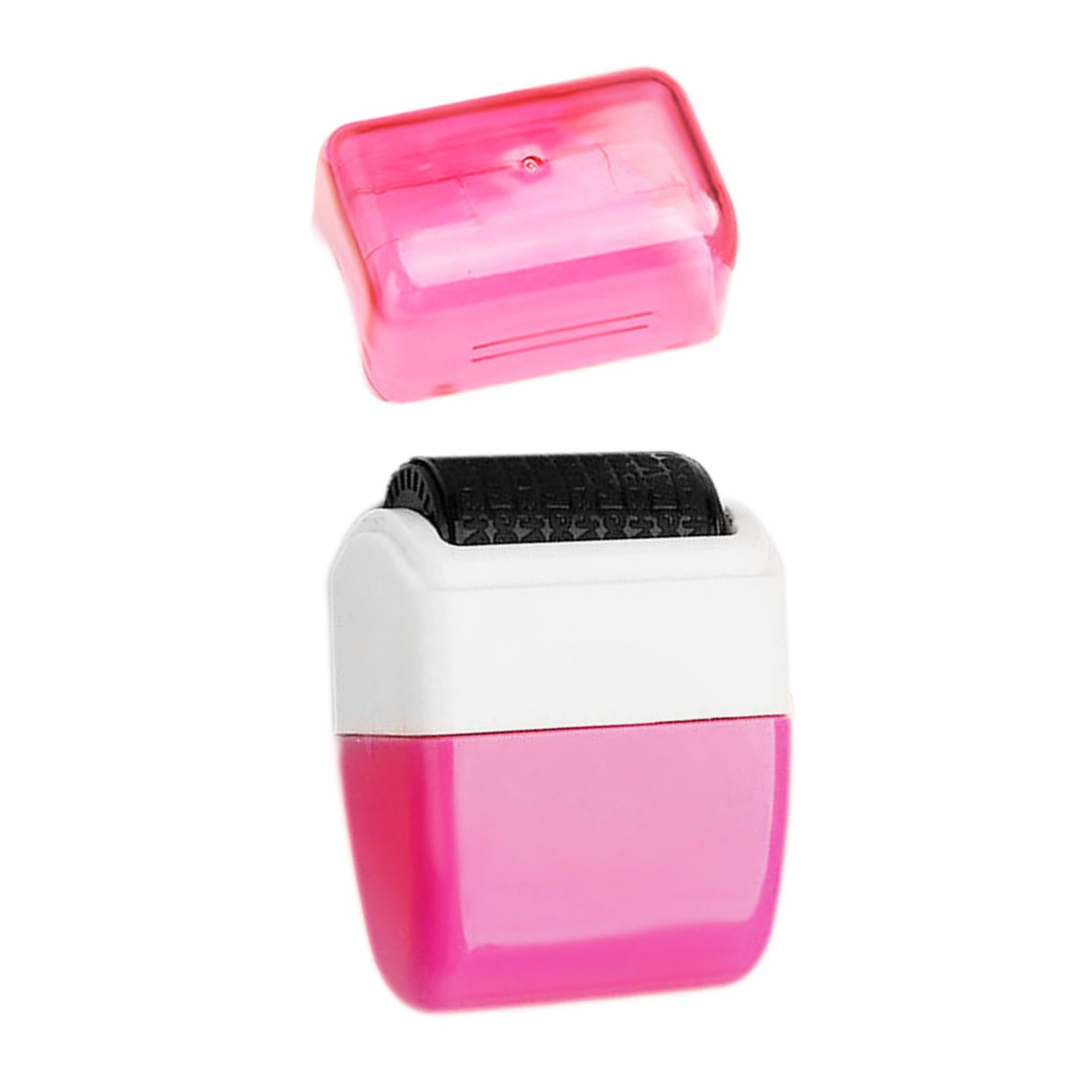 Protection Privacy Data Roller Stamp Seal Defend ID Information Security Pink