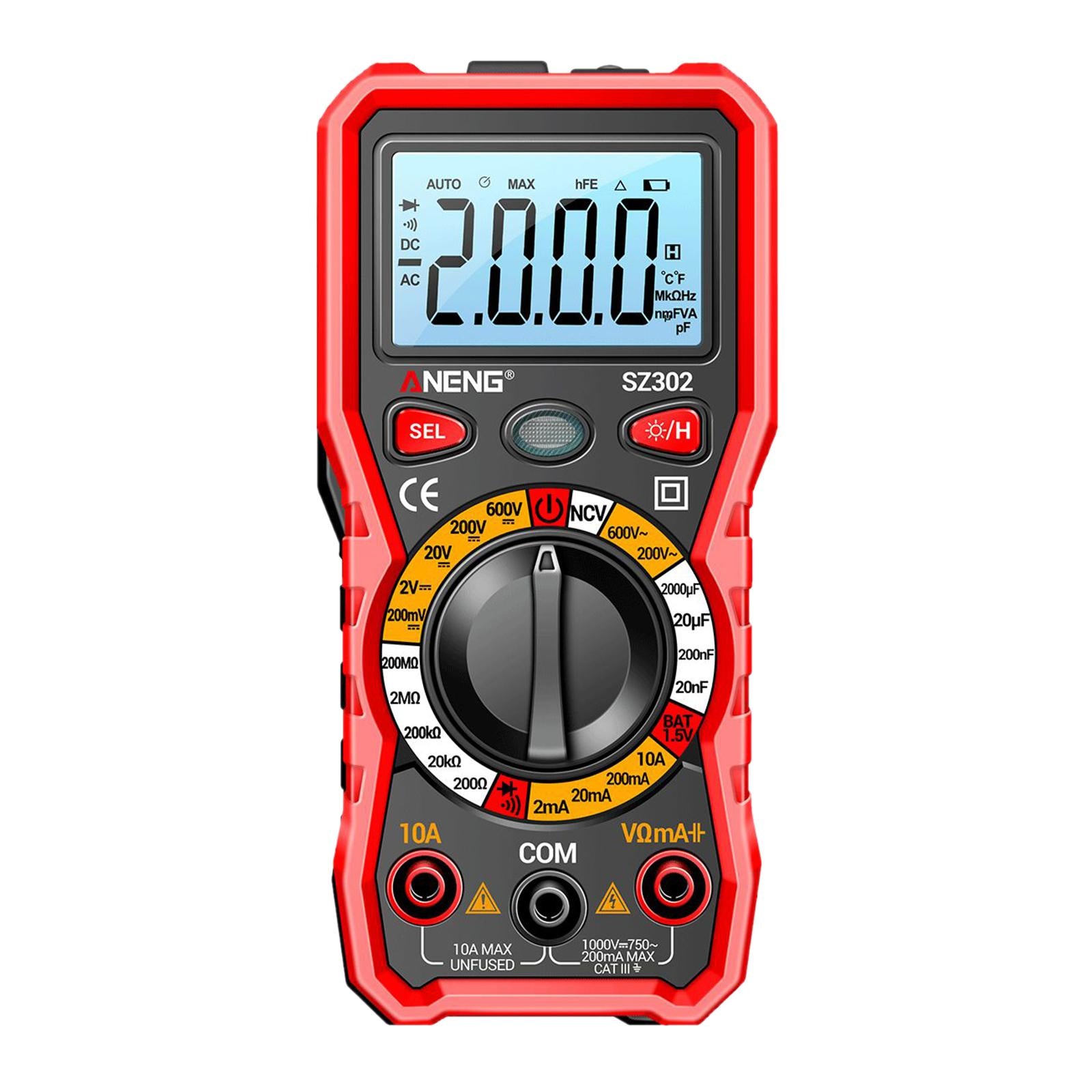 Digital Meter AC DC Voltage Current Equipment Amp Multimeters for DC Current