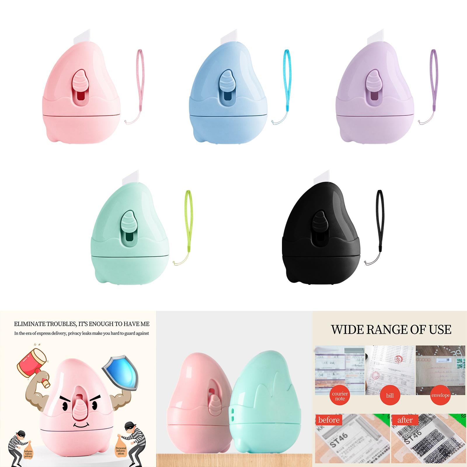 Data Protection Roller Stamp Package Box Opener Random Code Package Pink