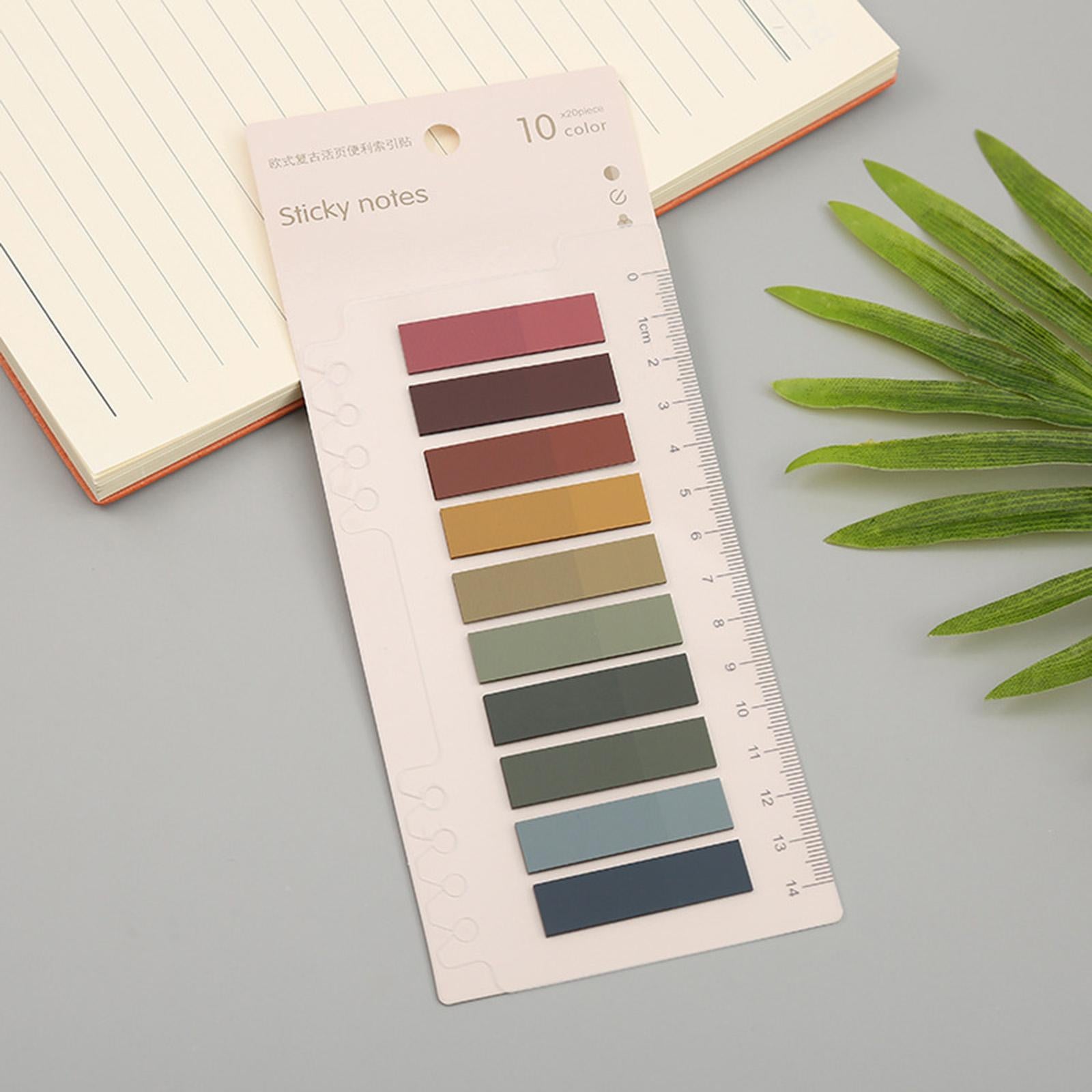 Pastel Color Index Tabs Aesthetic Classification for Notebooks School Office