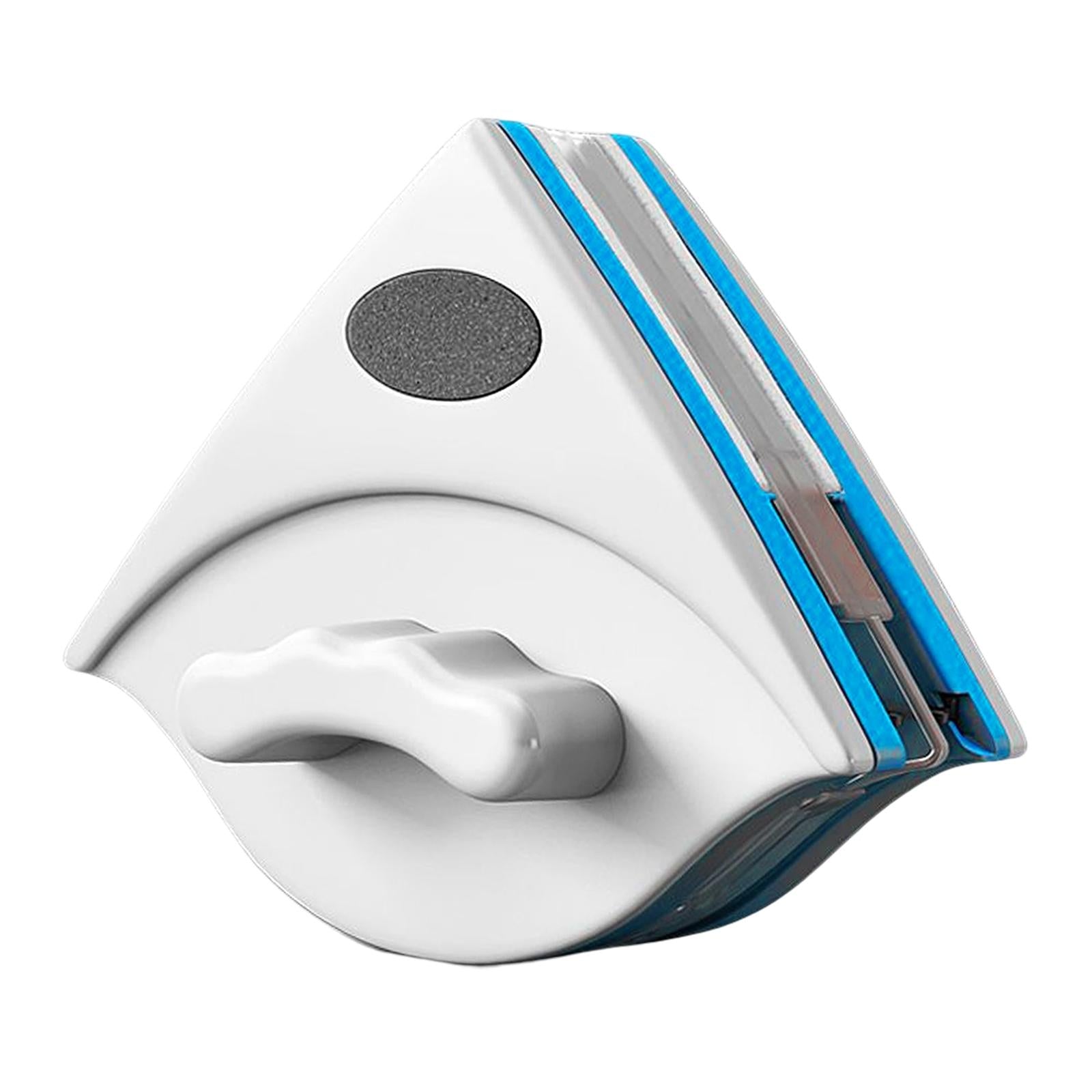 Double Side Window Cleaner High Window Wiper Glider for Shower Car for 3-8㎜ Window Blue