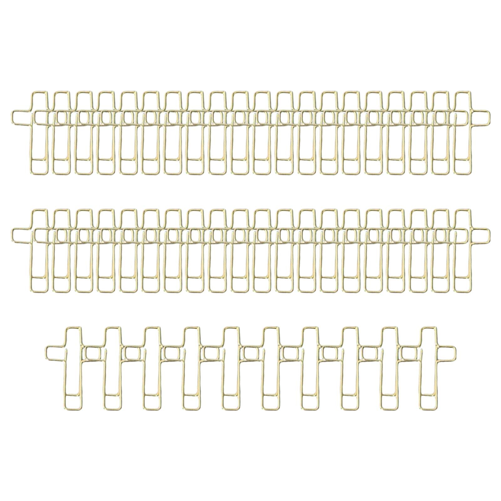 Creative Cross Shape Paper Clip Cross Shaped Clip for Classroom School Students Golden