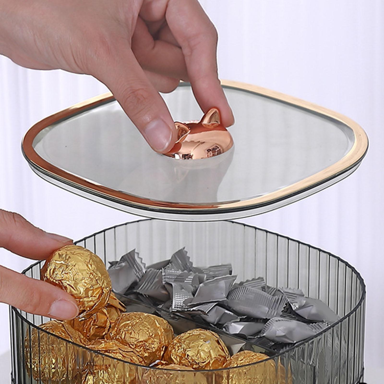 3 Layers Dried Fruit Storage Tray Snack Serving Tray for Sweets Green