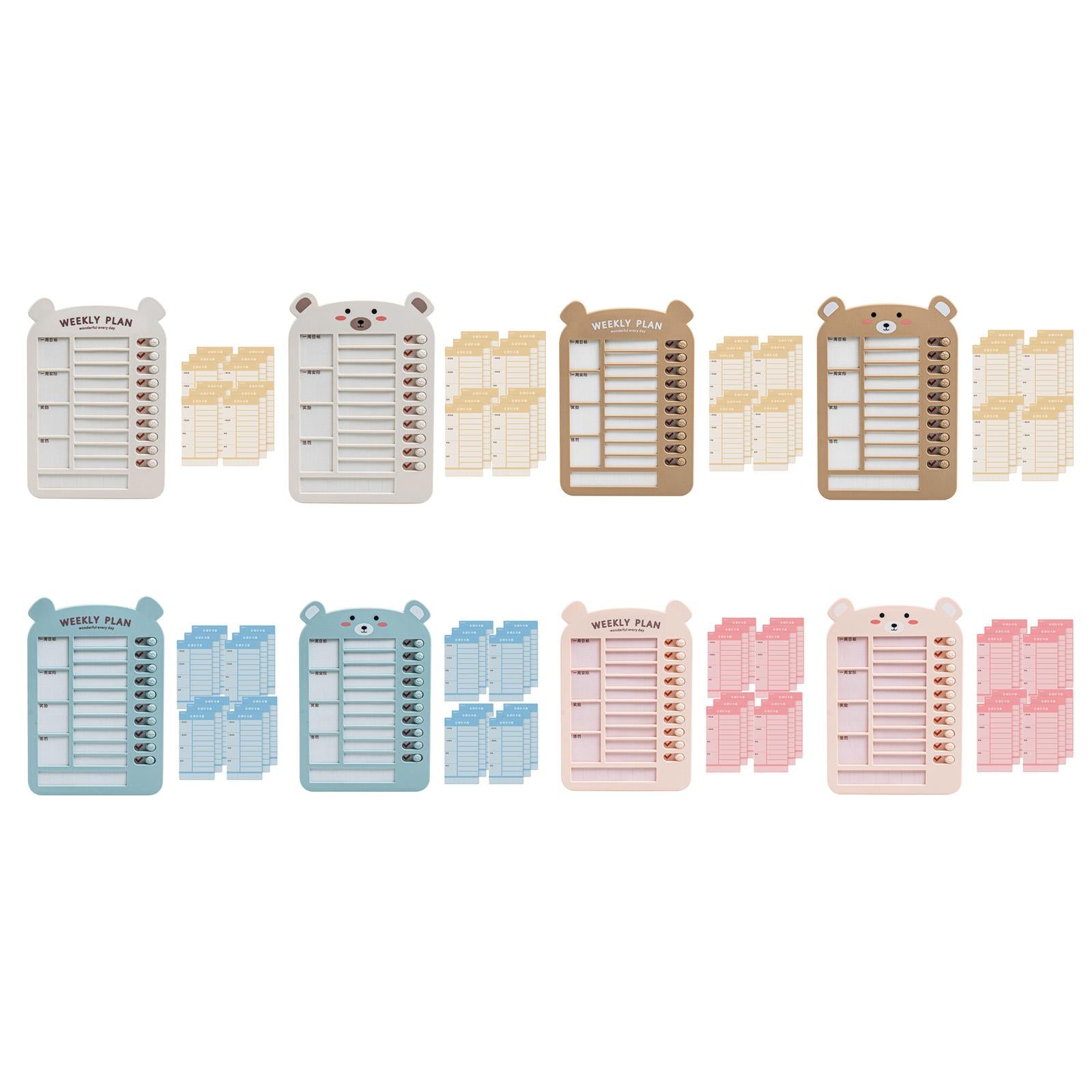 List Board Daily Task Planning Board Chart Memo for RV Office Home Beige
