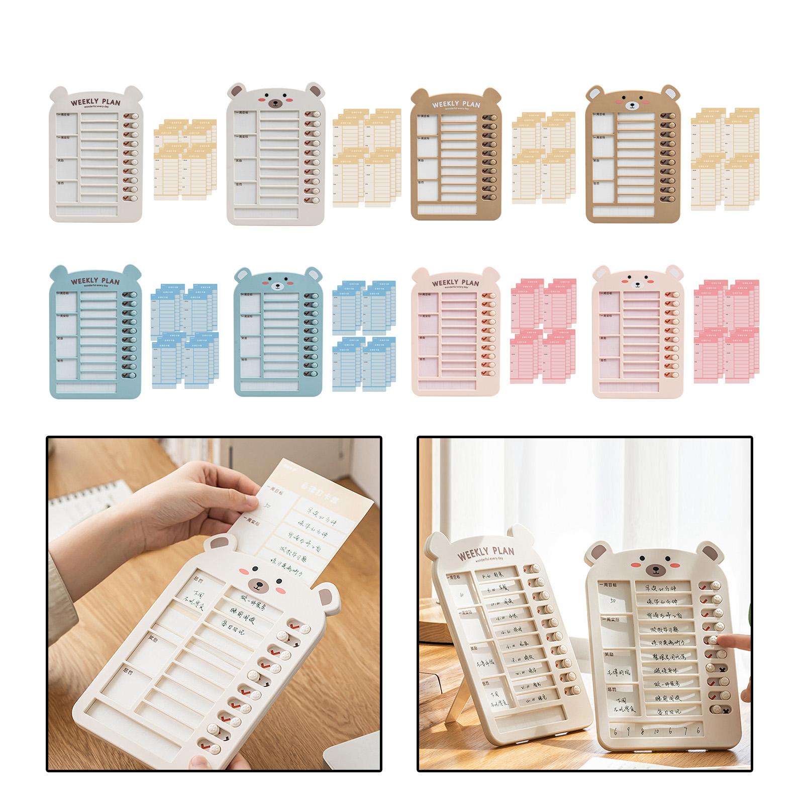 List Board Daily Task Planning Board Chart Memo for RV Office Home Beige