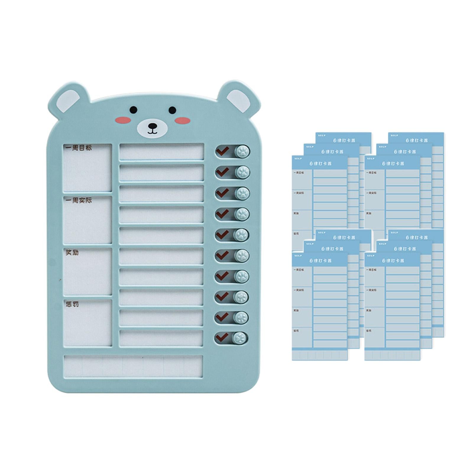 List Board Daily Task Planning Board Chart Memo for RV Office Home Blue Bear
