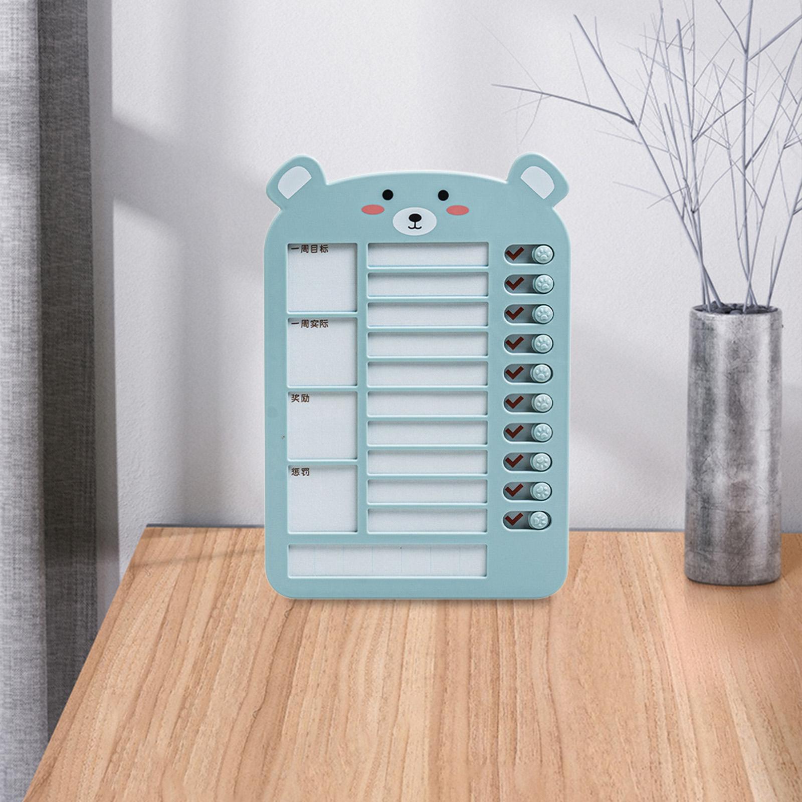 List Board Daily Task Planning Board Chart Memo for RV Office Home Blue Bear