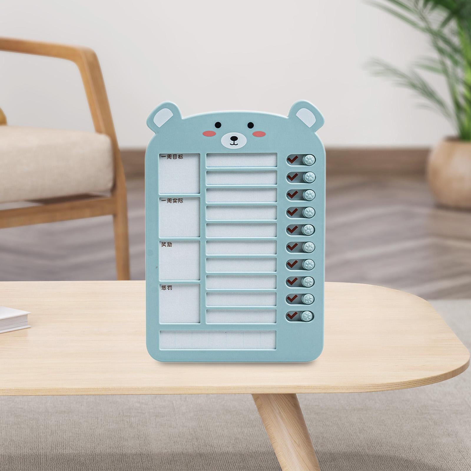 List Board Daily Task Planning Board Chart Memo for RV Office Home Blue Bear