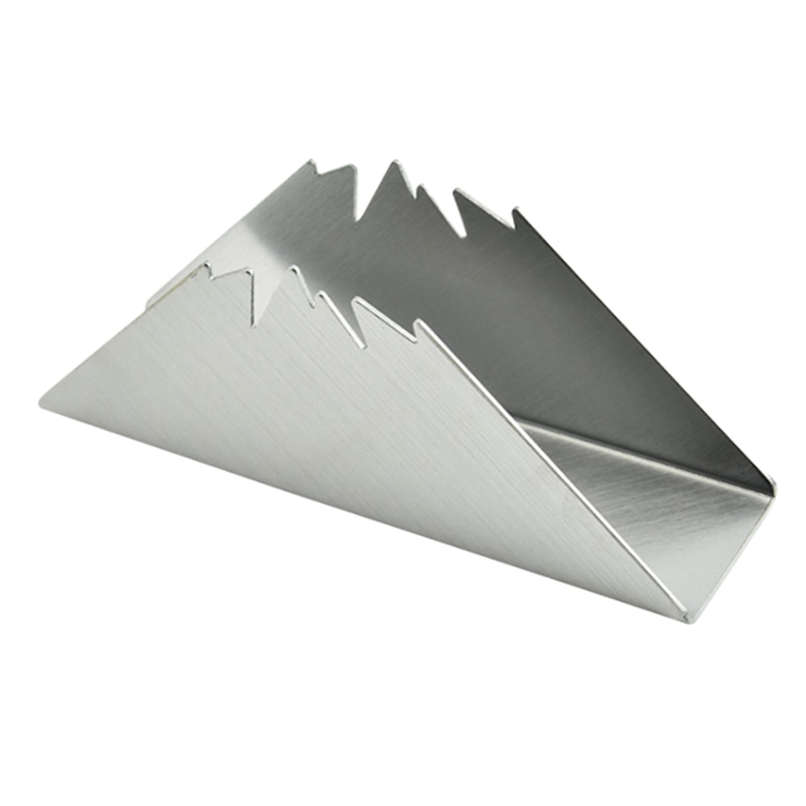 Napkin Holders Notes Organizer Letters for Countertop Club Dinning Room Home Silver