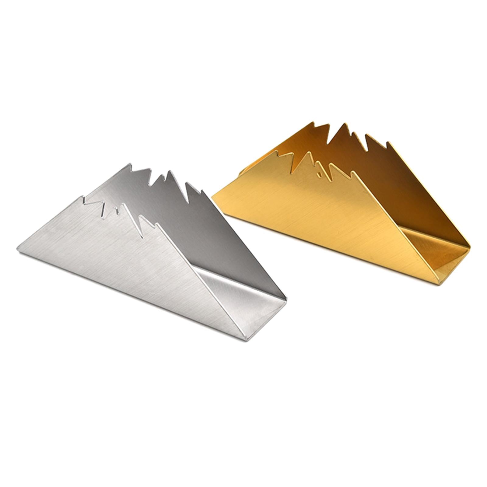 Napkin Holders Notes Organizer Letters for Countertop Club Dinning Room Home Silver