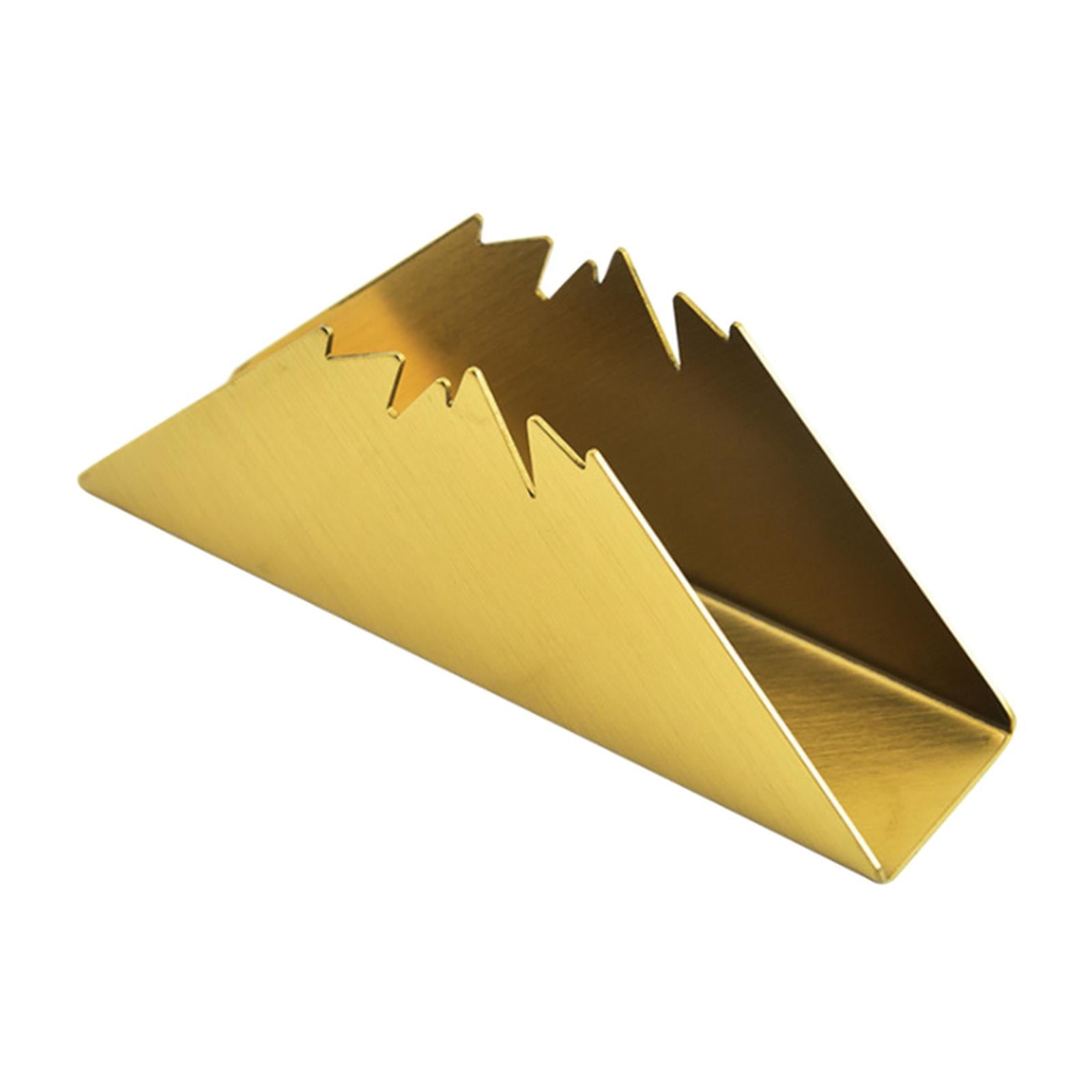 Napkin Holders Notes Organizer Letters for Countertop Club Dinning Room Home Gold