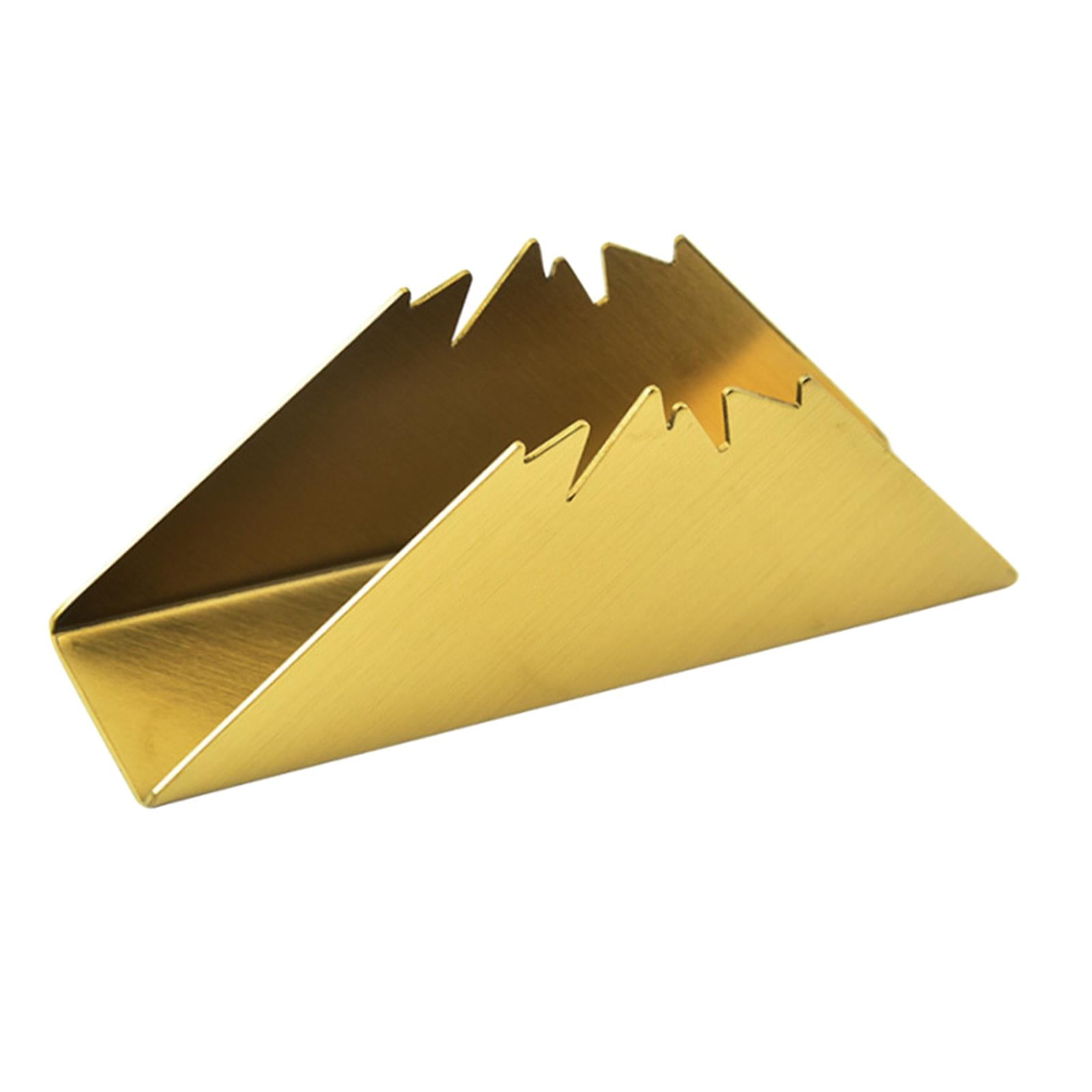 Napkin Holders Notes Organizer Letters for Countertop Club Dinning Room Home Gold