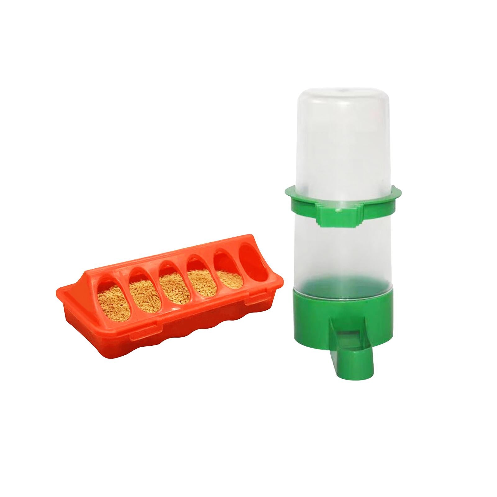 Food and Water Feeder Set Cage Hanging feed Bucket for Small Animals Rabbit Small