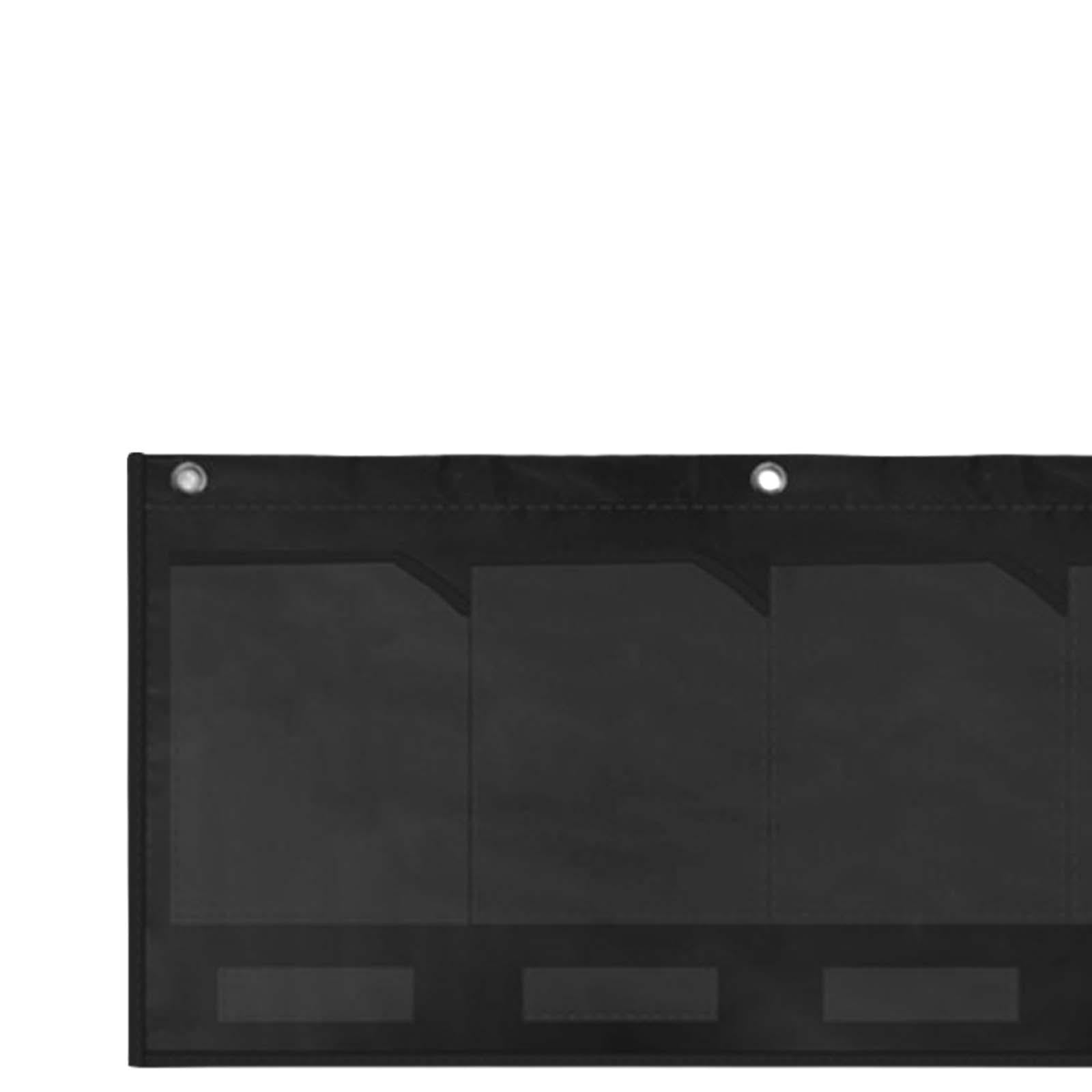 Heavy Duty Pocket Chart Organizer File Organizer Storage Bag for Home Office Black