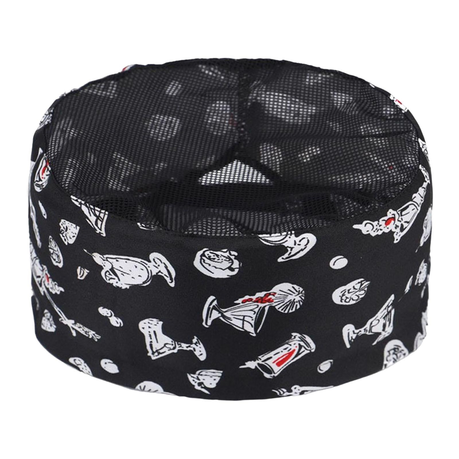 Chef Hat Durable Work Hat Restaurant with Breathable Mesh Kitchen Unisex Style C
