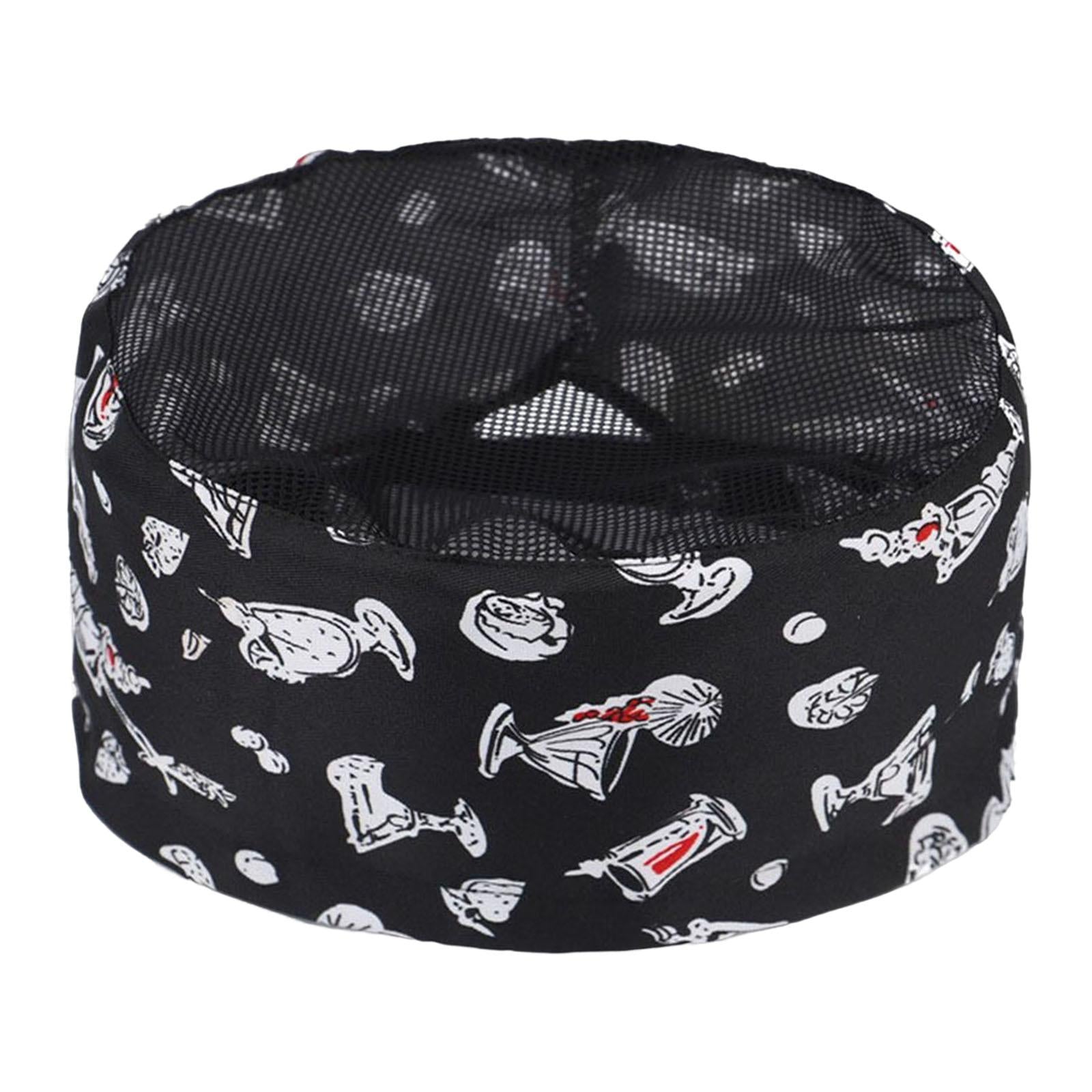 Chef Hat Durable Work Hat Restaurant with Breathable Mesh Kitchen Unisex Style C