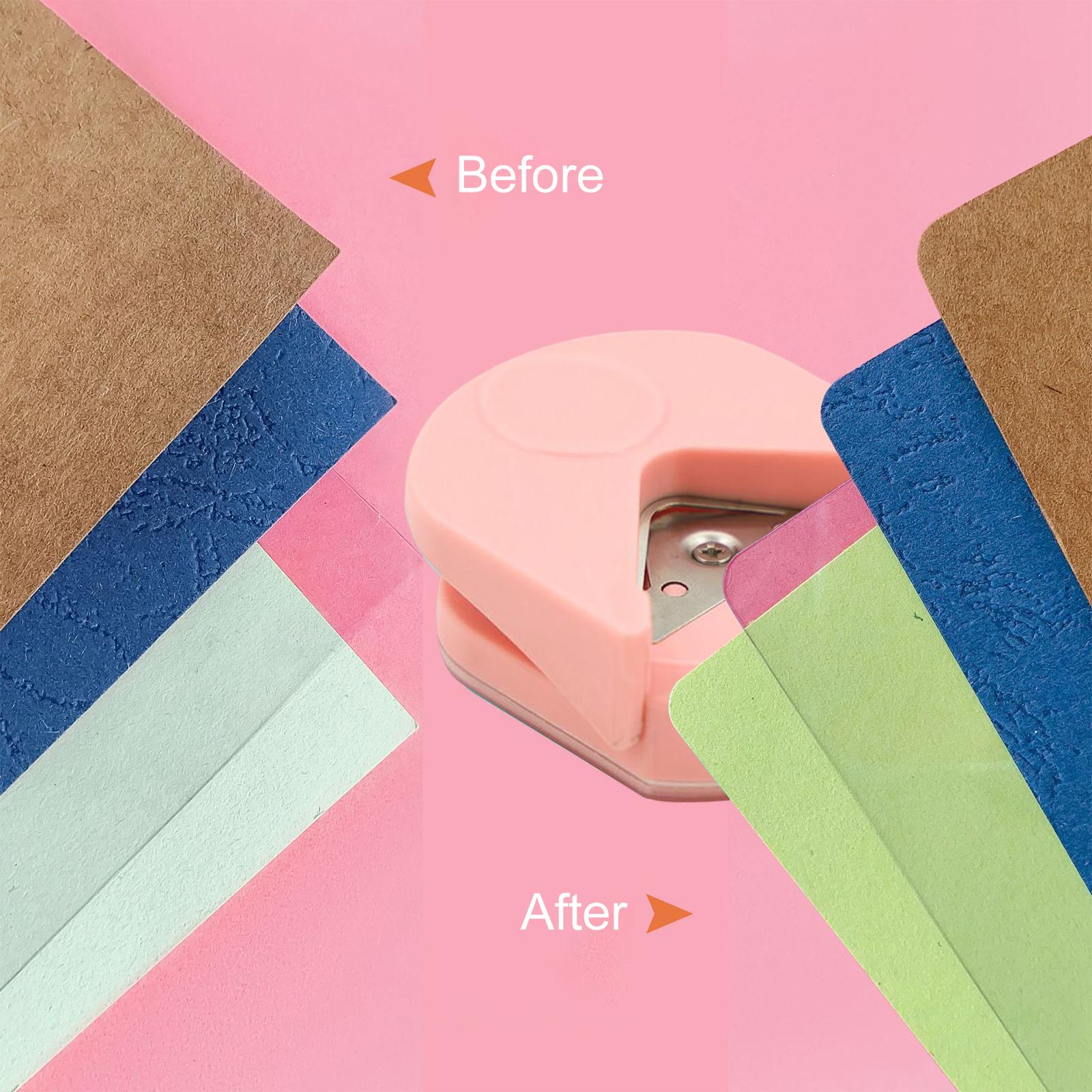 Paper Corner Rounder R4 DIY Crafts for Business Cards Photo Card Making Pink