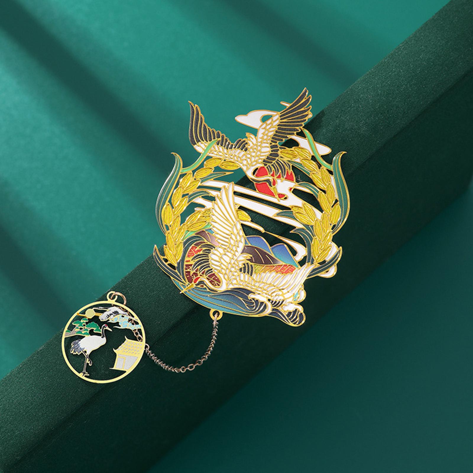 Chinese Style Bookmark Clip for Book Decoration Readers Reading Supplies style C