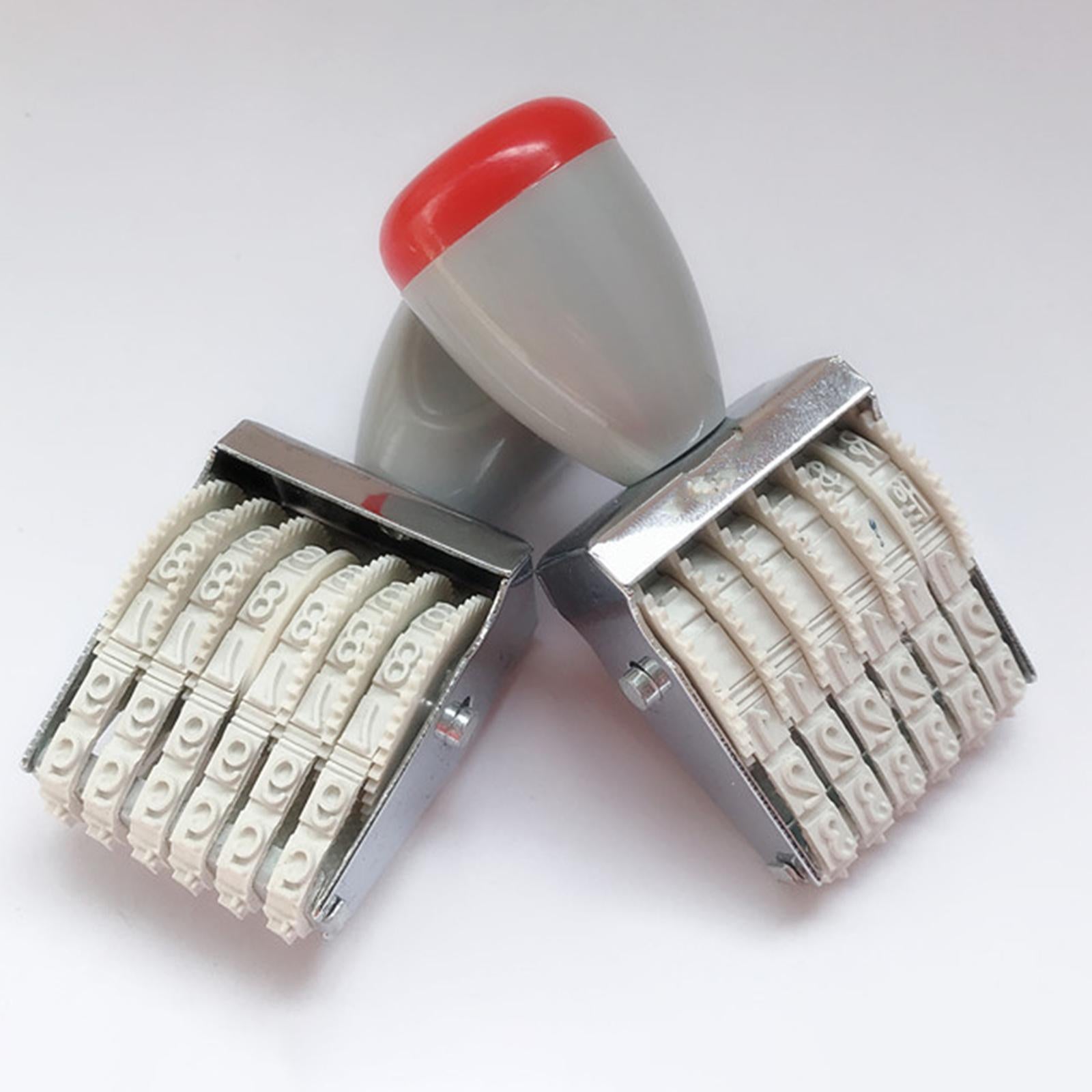 6 digits Roller Stamp Supplies Business Stamp Digit Number for Date Office 4mm