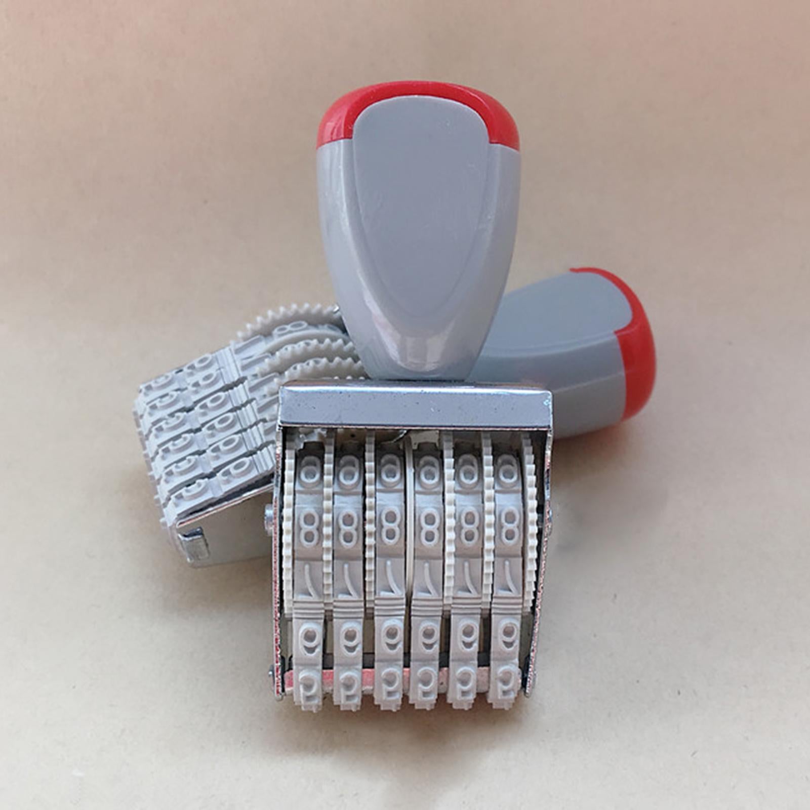 6 digits Roller Stamp Supplies Business Stamp Digit Number for Date Office 4mm