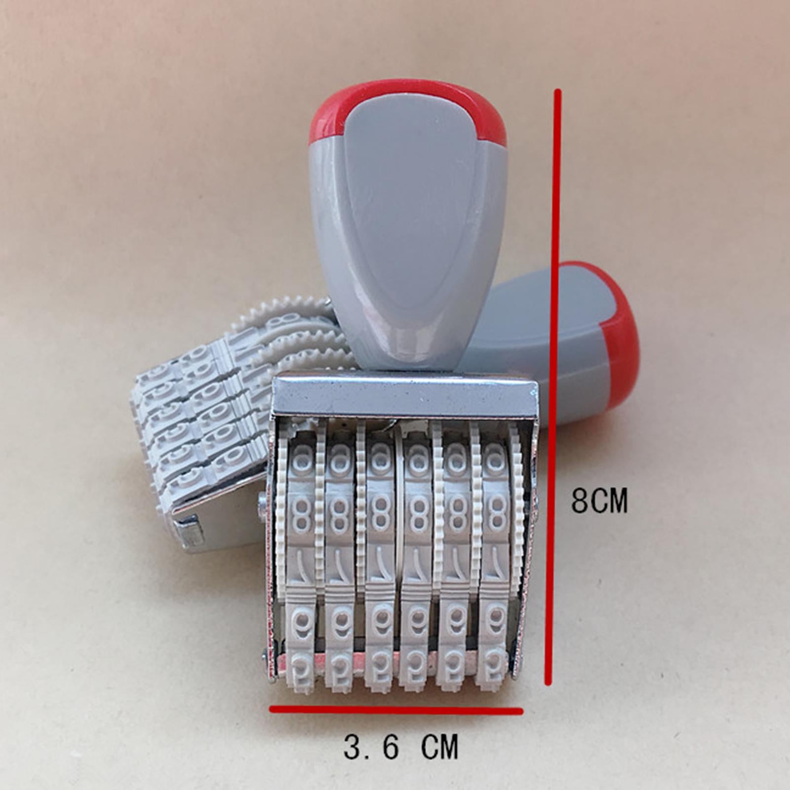 6 digits Roller Stamp Supplies Business Stamp Digit Number for Date Office 5mm