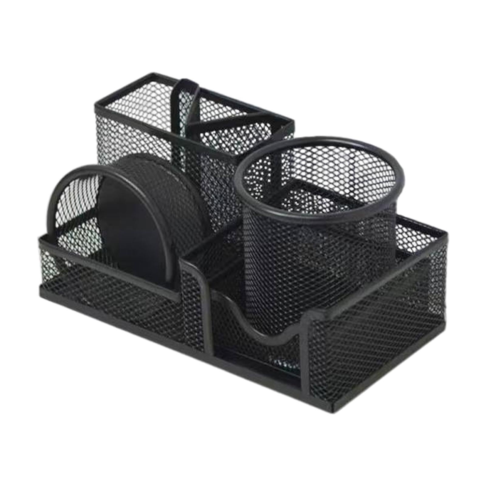 Mesh Desk Organizers Stationery Organizer Large Capacity for Home