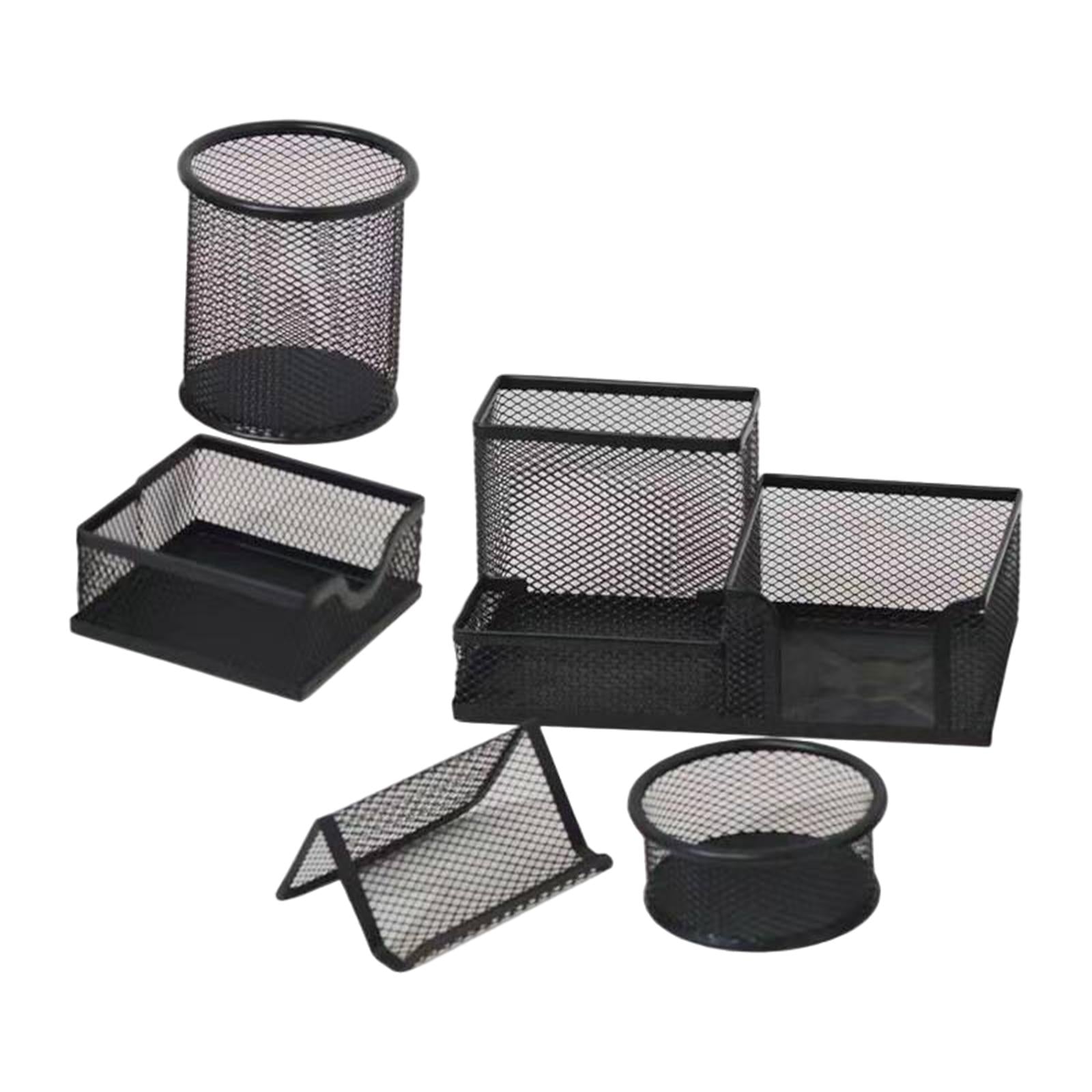 Mesh Desk Organizers Stationery Organizer Large Capacity for Home