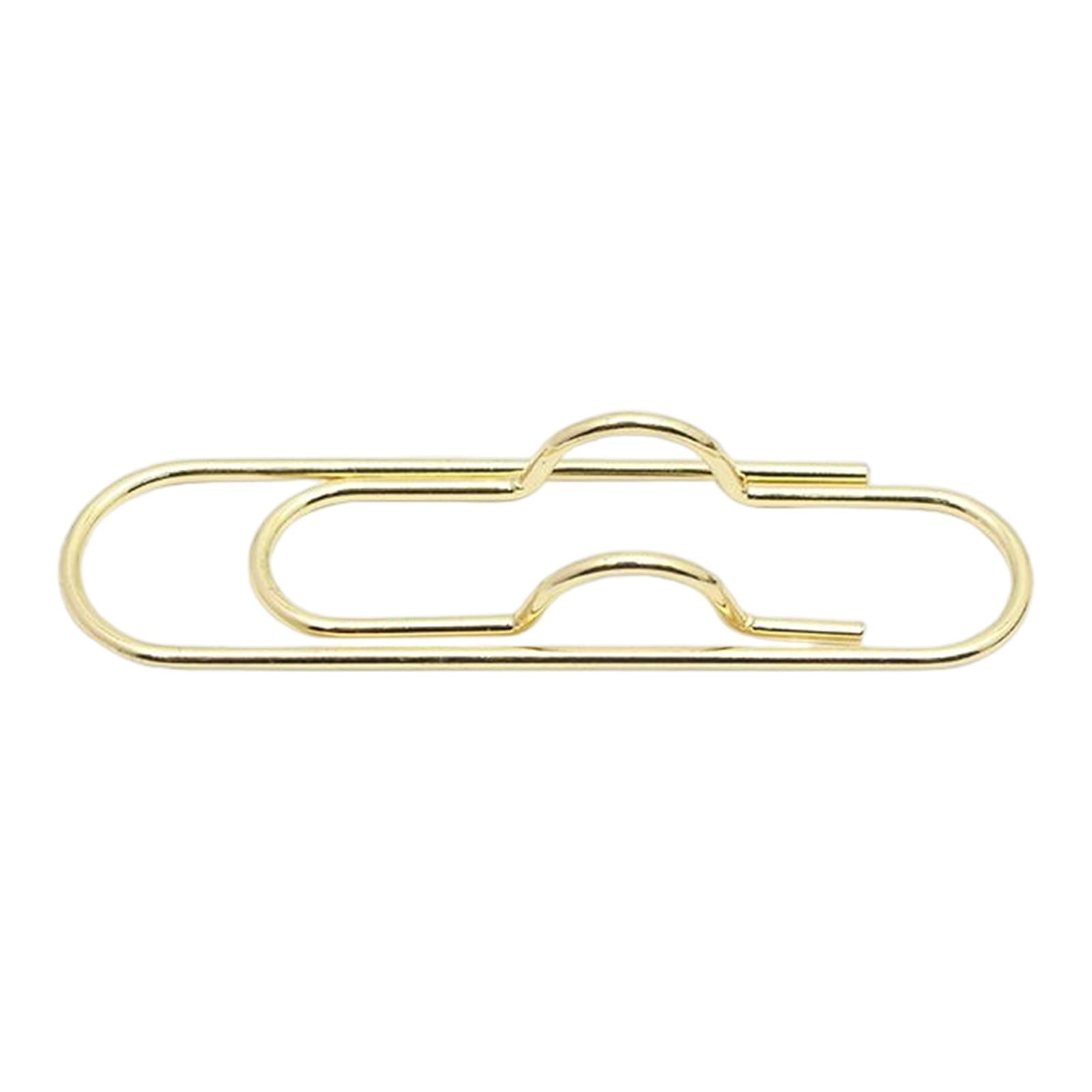 10x Paper Clips Metal Pen holder Portable for Graduation Birthday 19mmx70mm