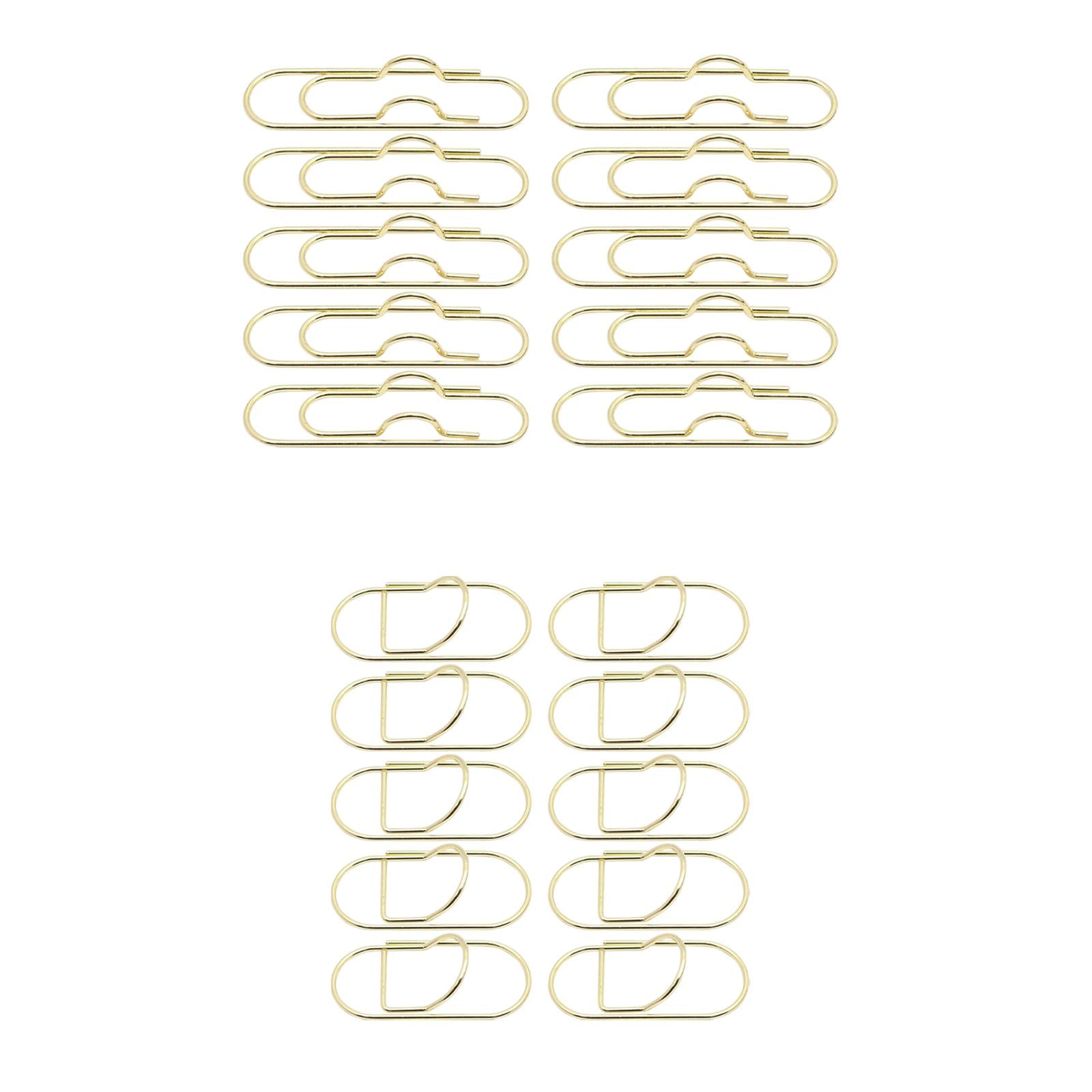 10x Paper Clips Metal Pen holder Portable for Graduation Birthday 19mmx70mm