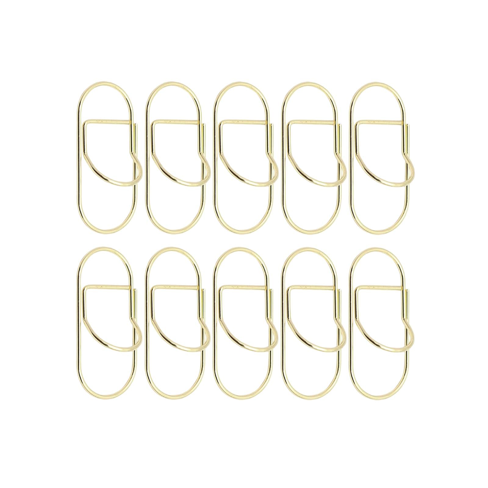 10x Paper Clips Metal Pen holder Portable for Graduation Birthday 23mmx60mm