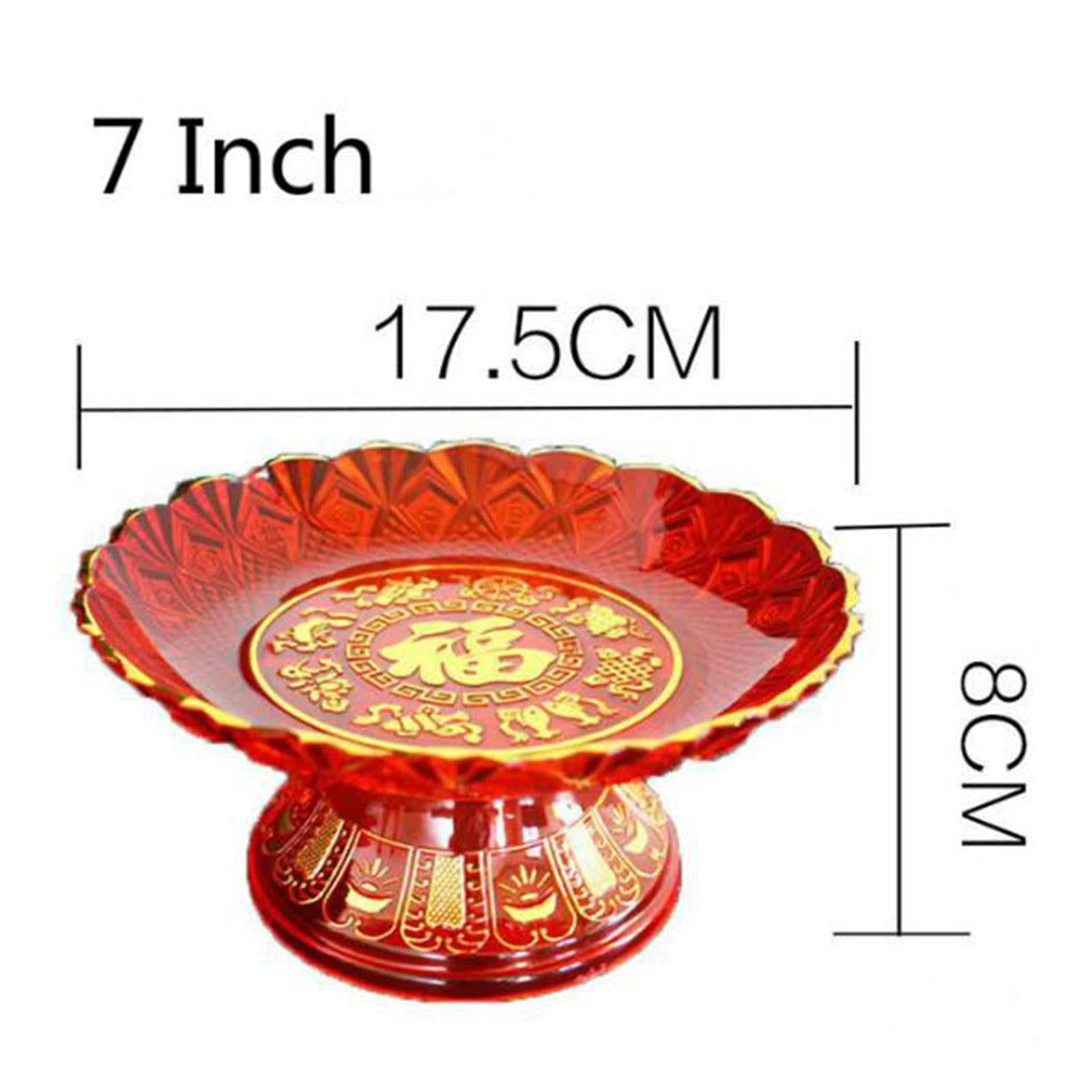 Fruit Tray Multifunctional Ornament Durable Convenient for Desktop Household 7 inch
