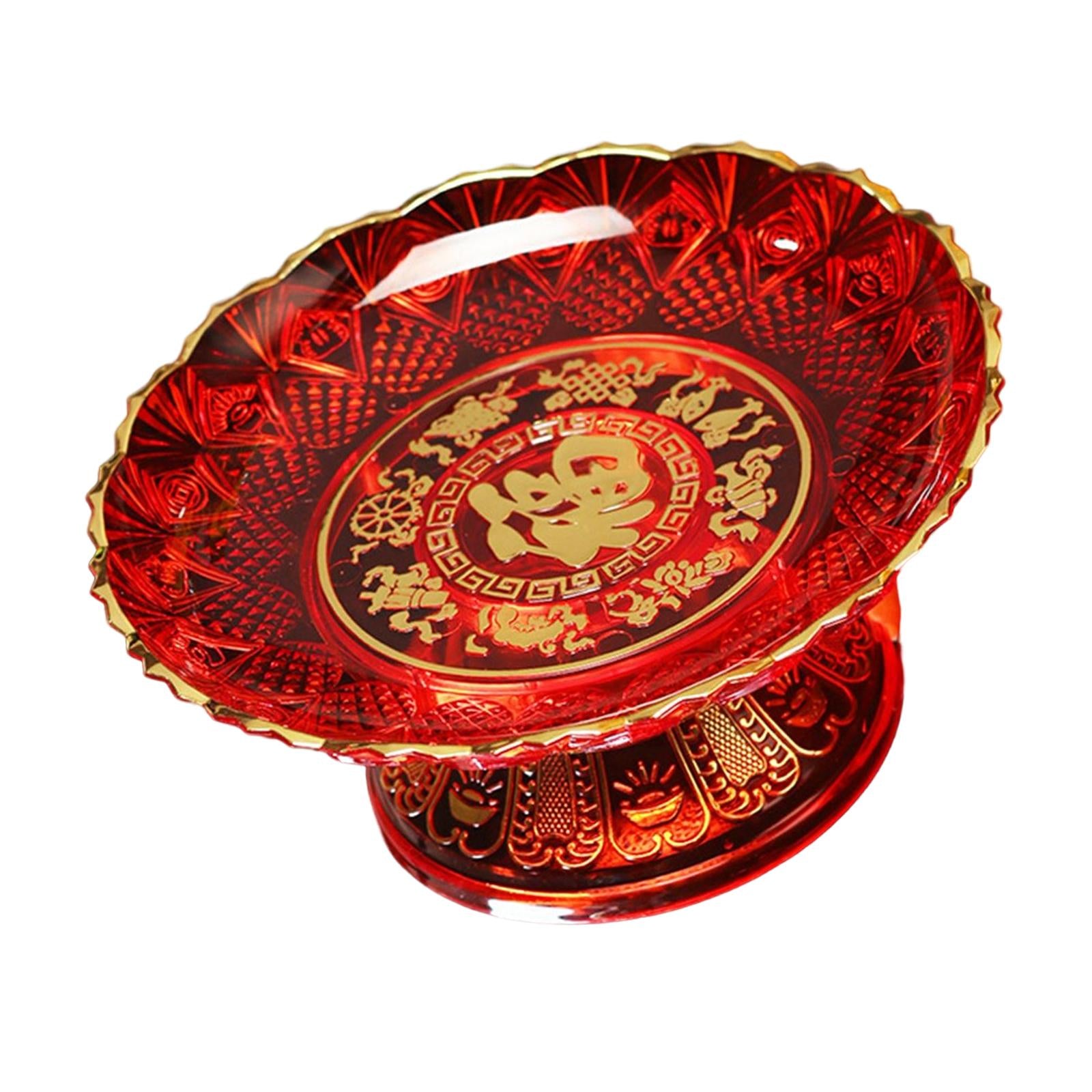 Fruit Tray Multifunctional Ornament Durable Convenient for Desktop Household 10 inch