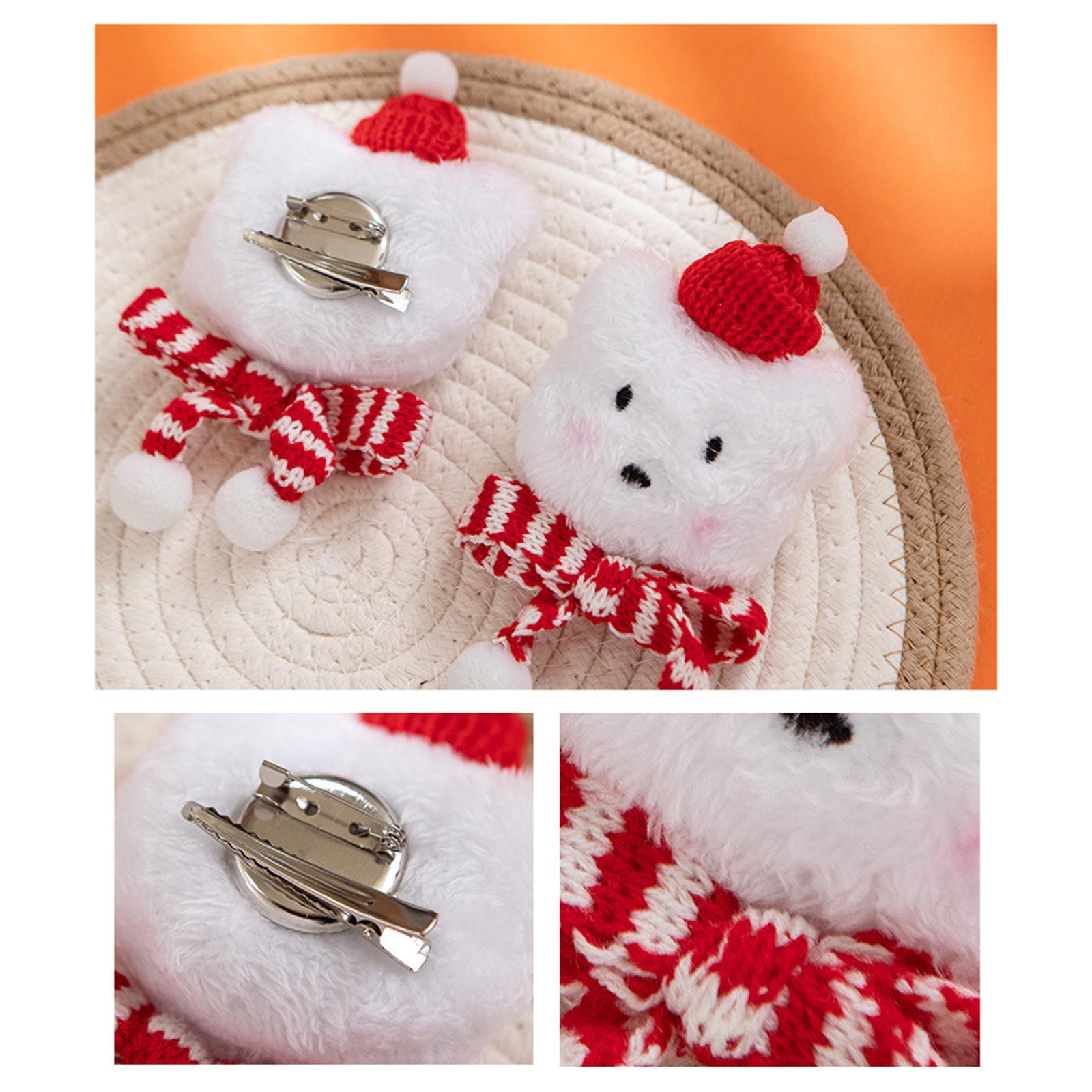 Xmas Hat Hairpin Headdress Photography Props for Festival Birthday Party