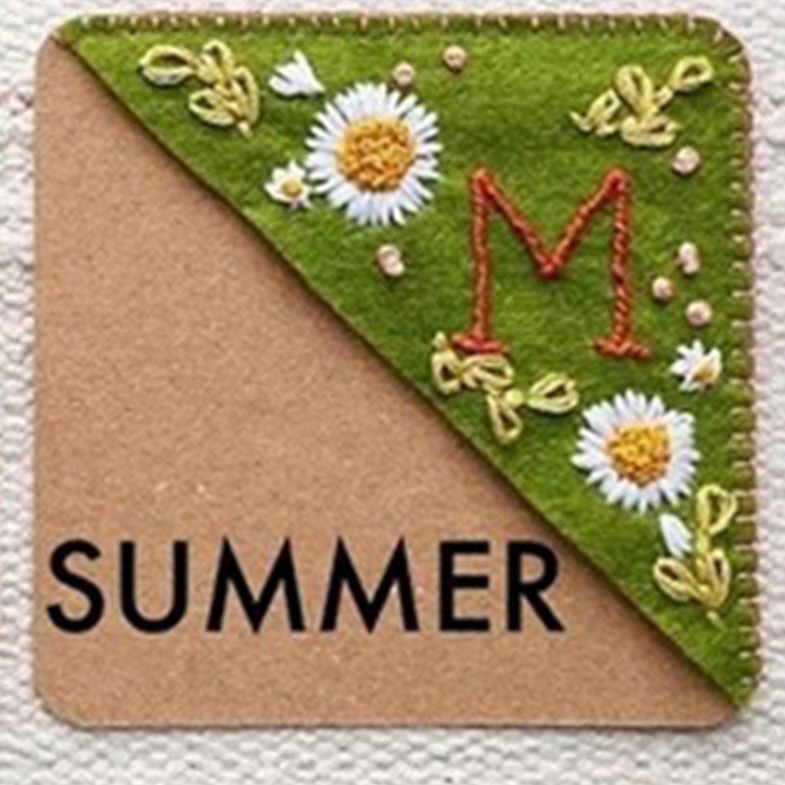 Handmade Corner Bookmark Corner Book Marks Page Clip for Kids Men Gifts Letter M