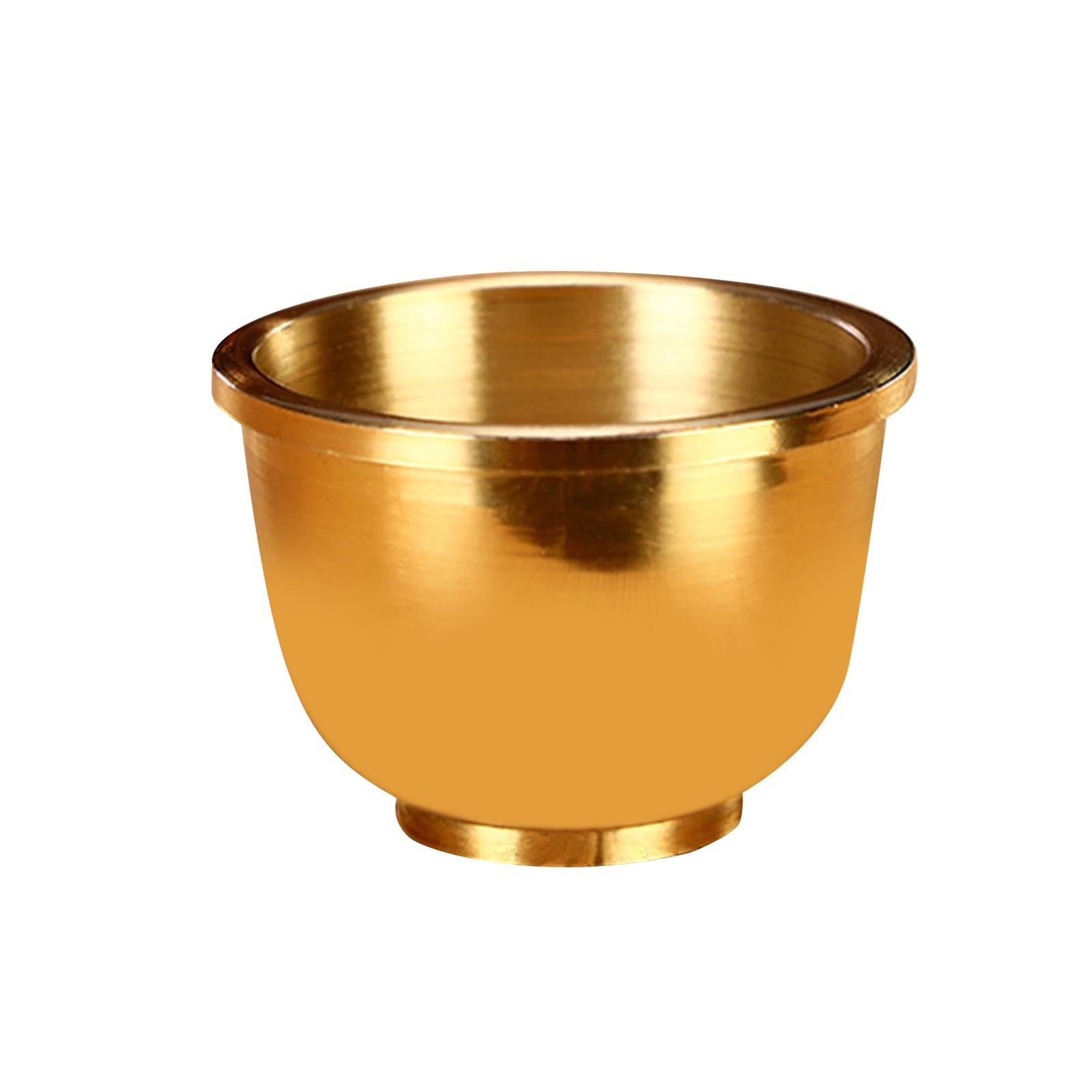 Brass Cup Buddha Cups Buddhism Water Cup Handmade for Desktop Household S