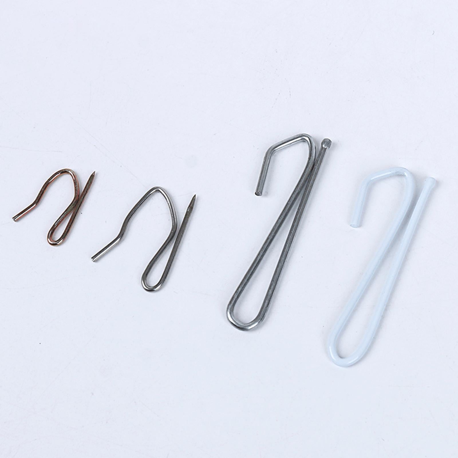 Drapery Hooks Pins Curtain Hook Pinch Pleat Hooks for Shower Window Door 700PCS