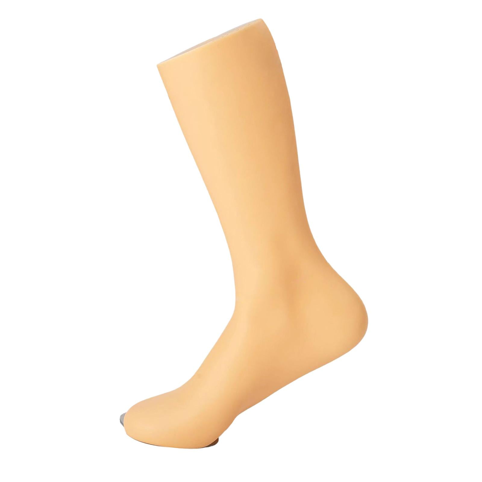 Freestanding Male Feet Mannequin Foot Model Sock Display for Window Male Male Right Foot Skin Color