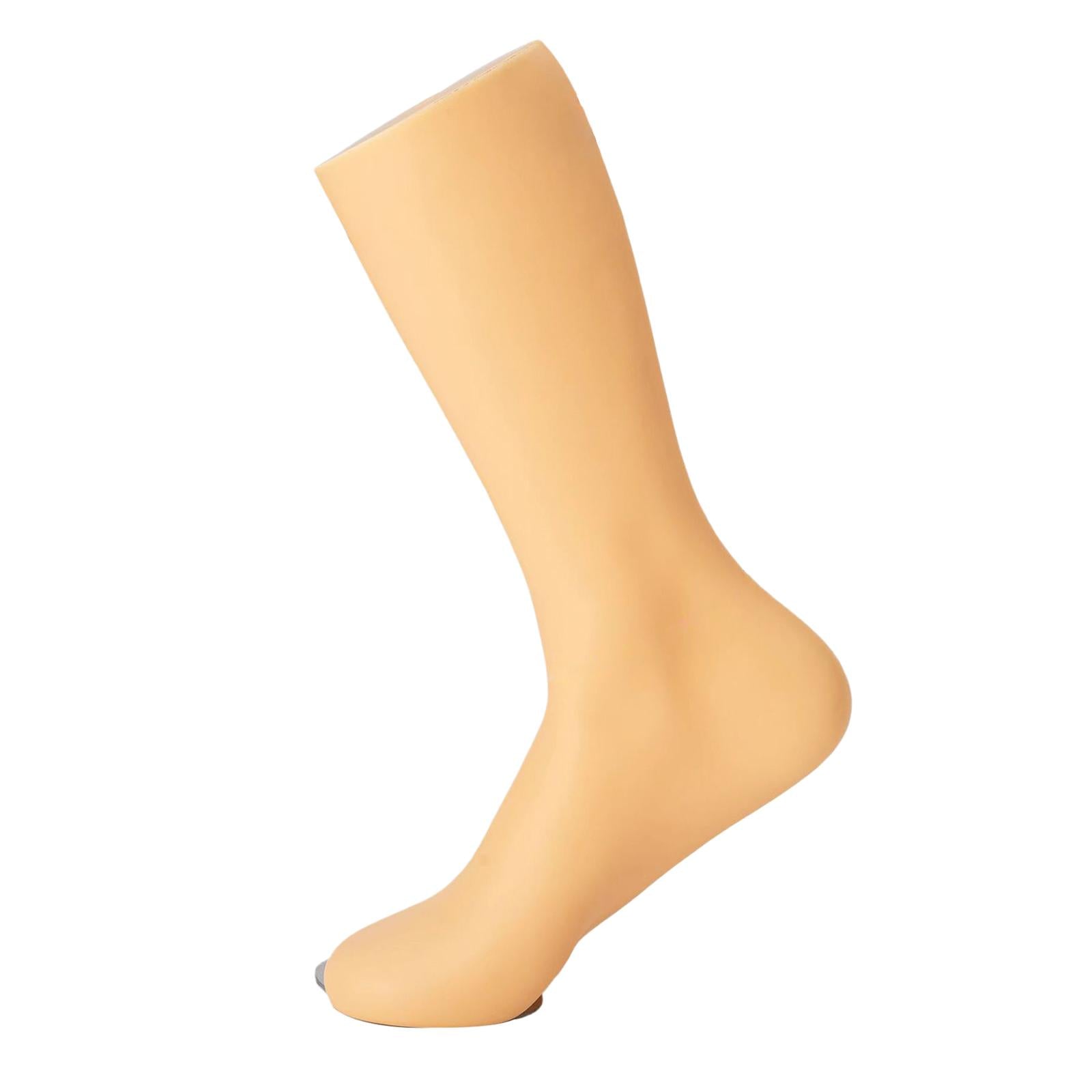 Freestanding Male Feet Mannequin Foot Model Sock Display for Window Male Male Right Foot Skin Color