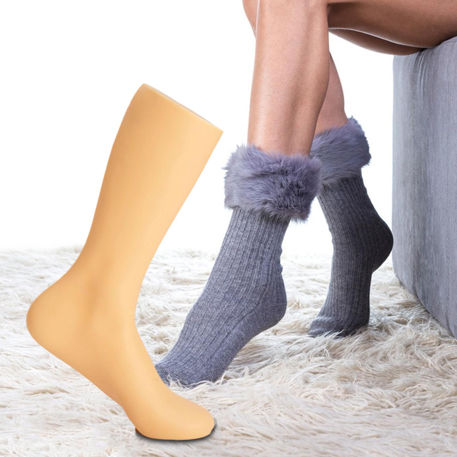 Freestanding Male Feet Mannequin Foot Model Sock Display for Window Male Male Left Foot Skin Color
