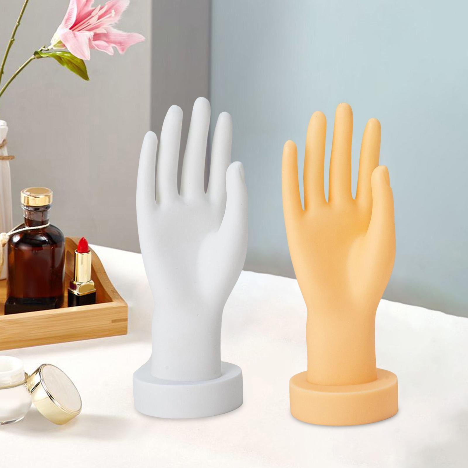 Hand Model Mannequin Fake Hand Right Photo Props for Gloves Bangles Showcase White
