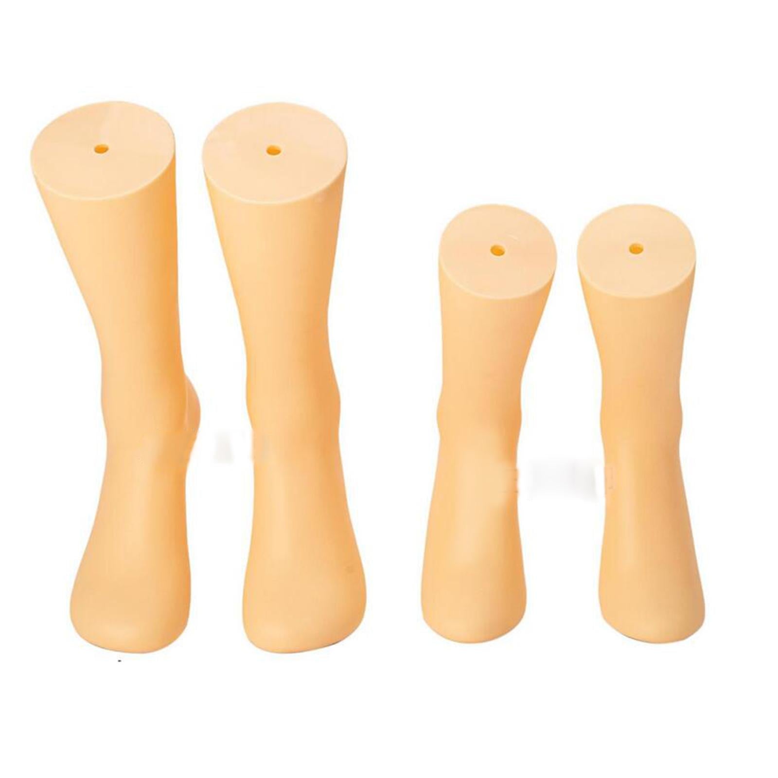 Mannequin Adult Feet Female Lifelike Standing for Chain Ankle Sandals Socks Right Foot White