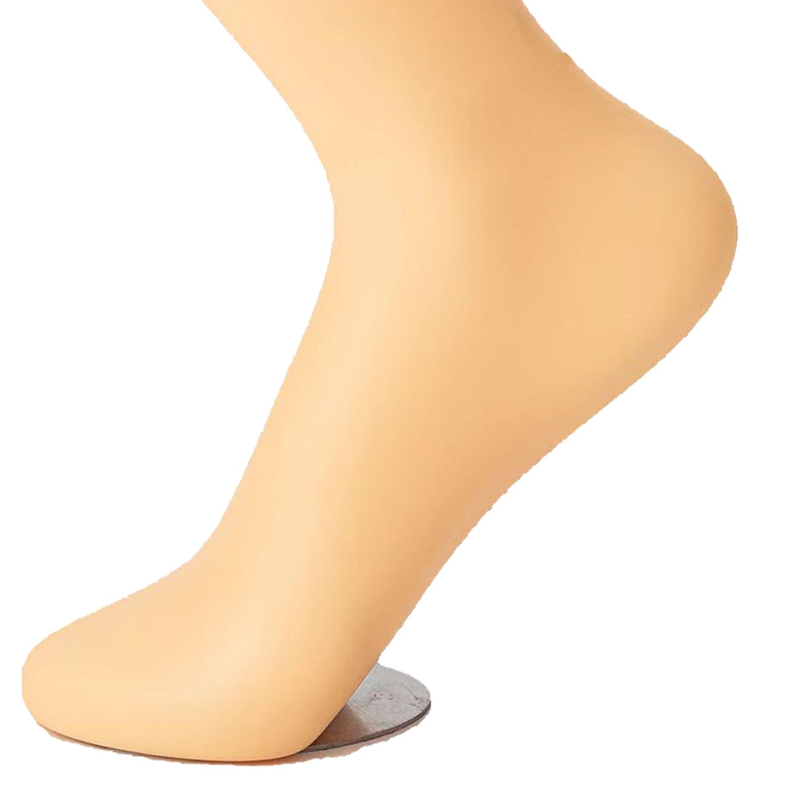 Mannequin Adult Feet Female Lifelike Standing for Chain Ankle Sandals Socks Right Foot Normal