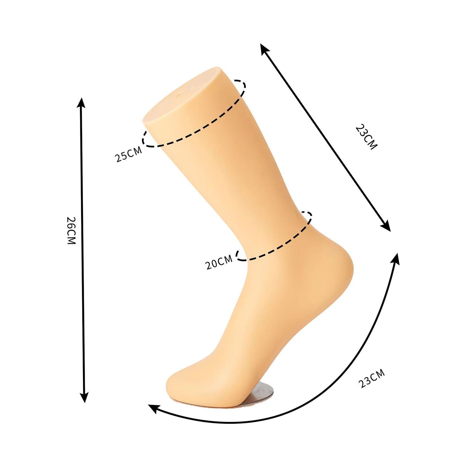 Mannequin Adult Feet Female Lifelike Standing for Chain Ankle Sandals Socks Right Foot Normal