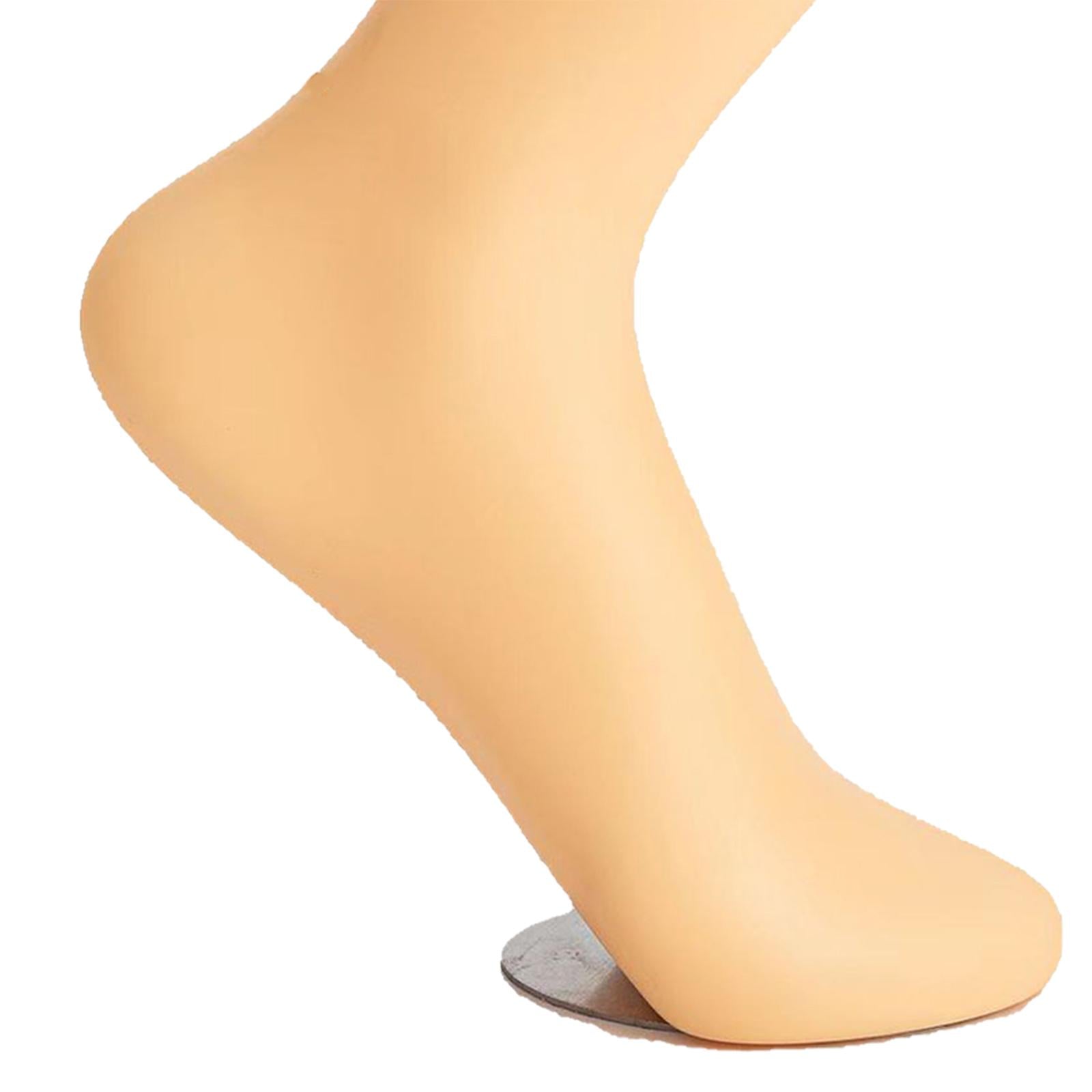 Mannequin Adult Feet Female Lifelike Standing for Chain Ankle Sandals Socks Left Foot Normal