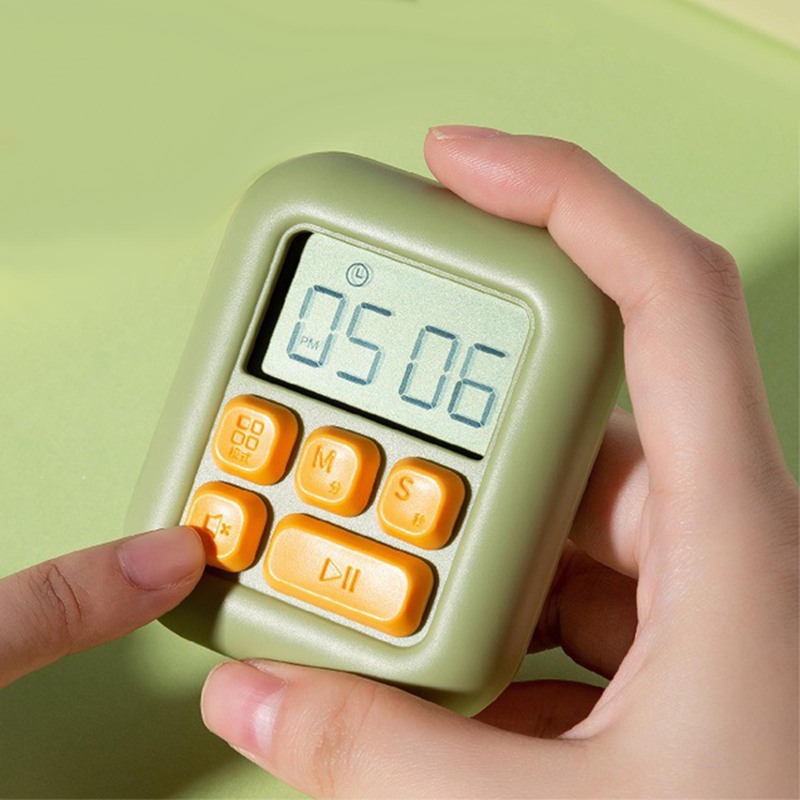 Digital Kitchen Timer Electronic with Stand Durable for Sports Games Office Green