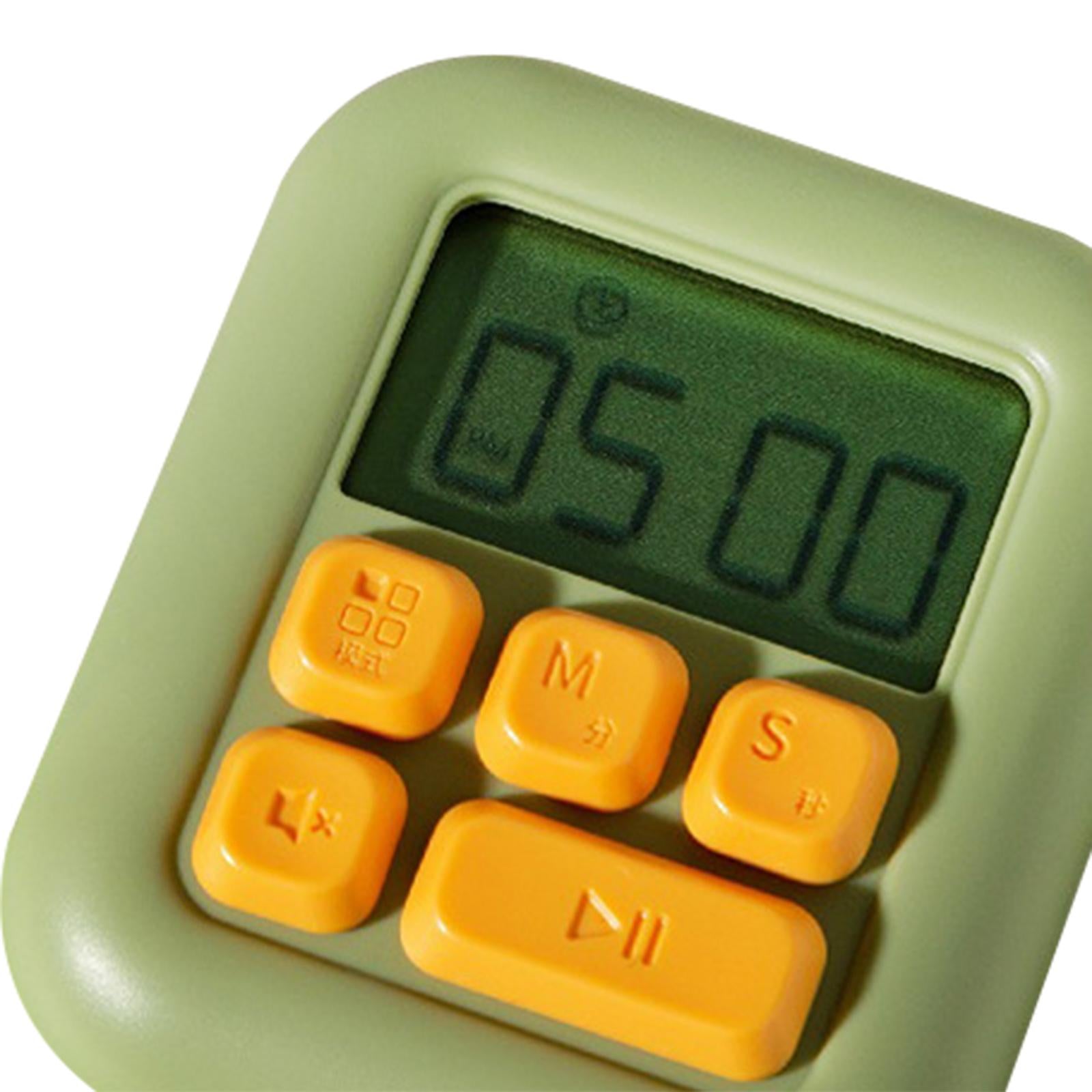 Digital Kitchen Timer Electronic with Stand Durable for Sports Games Office Green